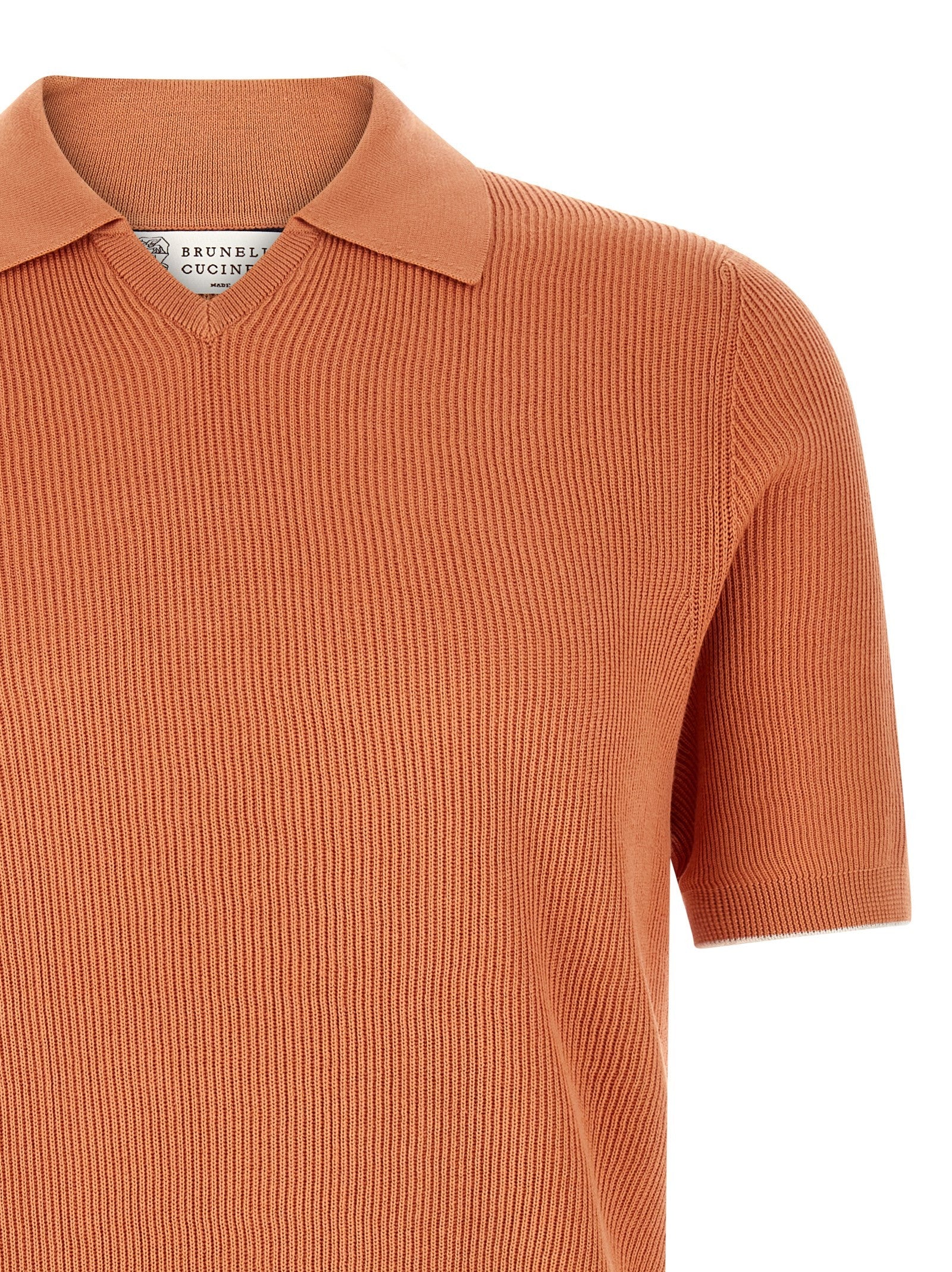 Brunello Cucinelli - nan - Orange - Polo Shirt
