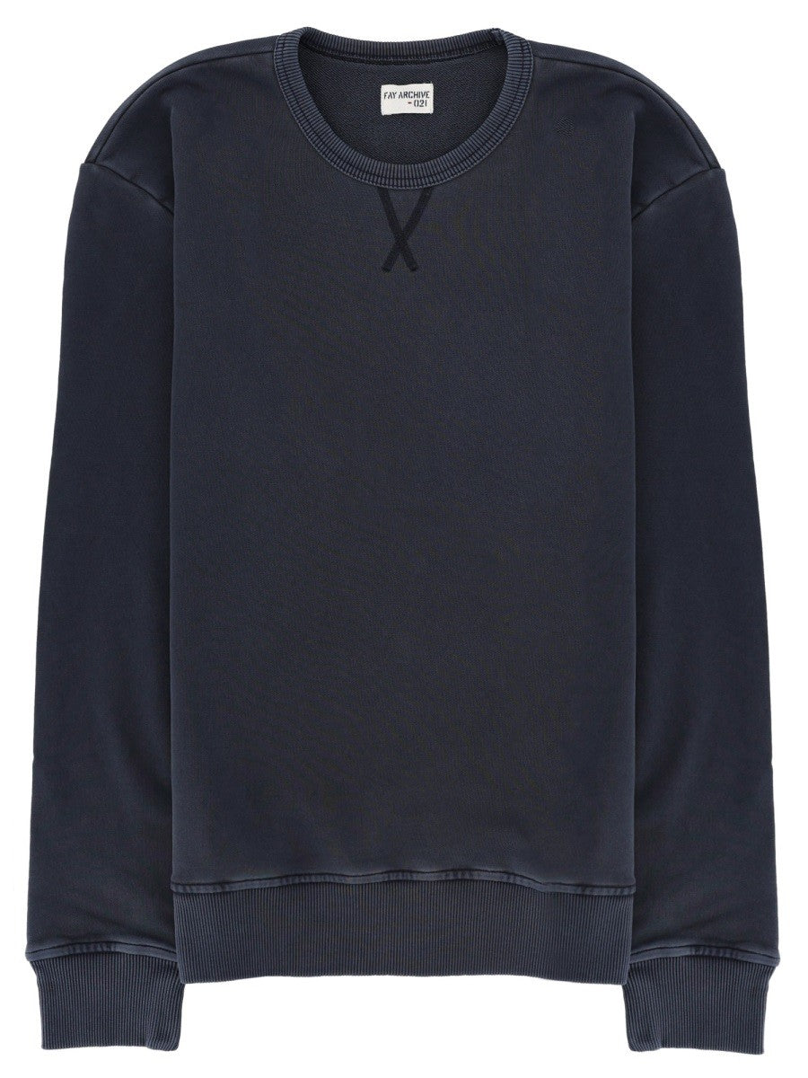 FAY - Man - Blue - Sweatshirt