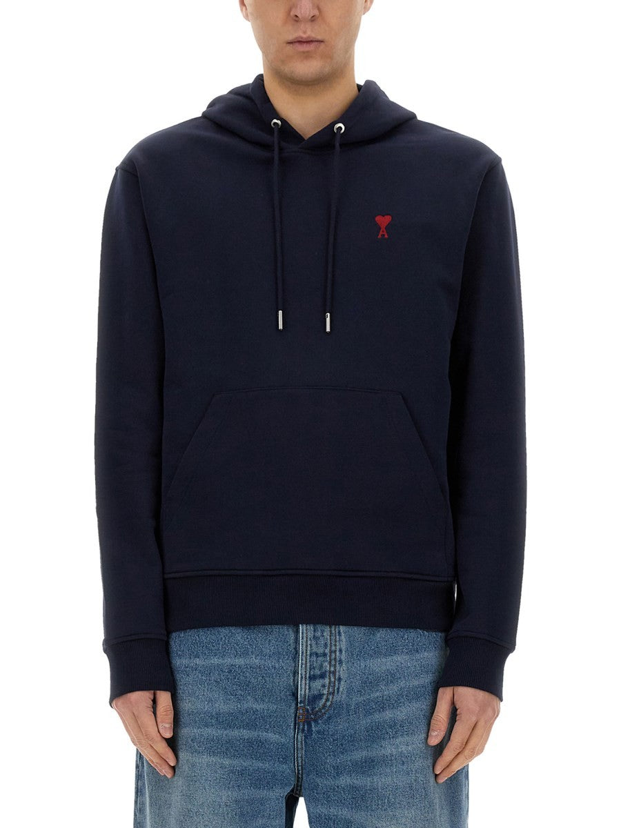 AMI PARIS - Woman - Blue - Sweatshirt