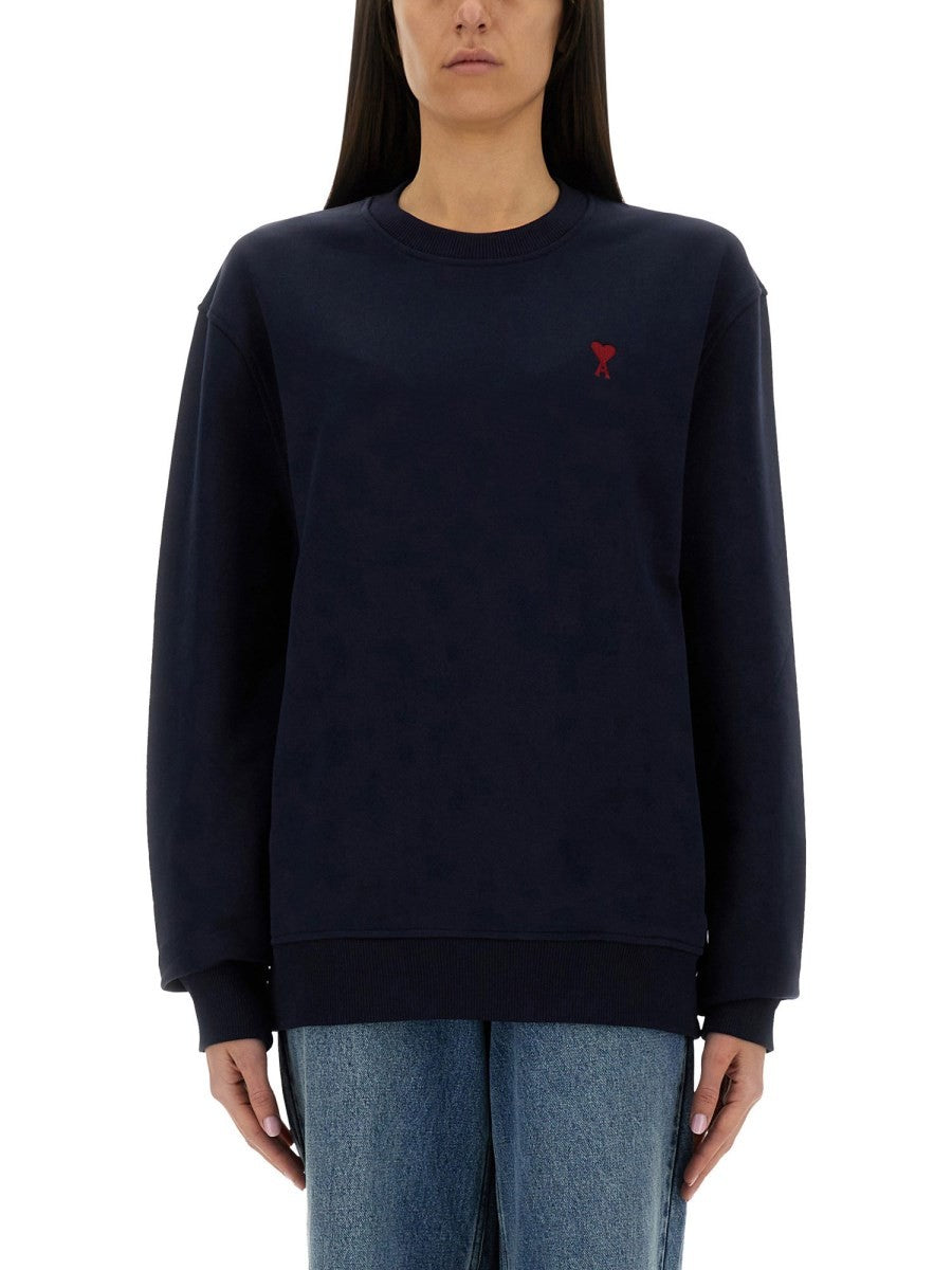 AMI PARIS - Woman - Blue - Sweatshirt