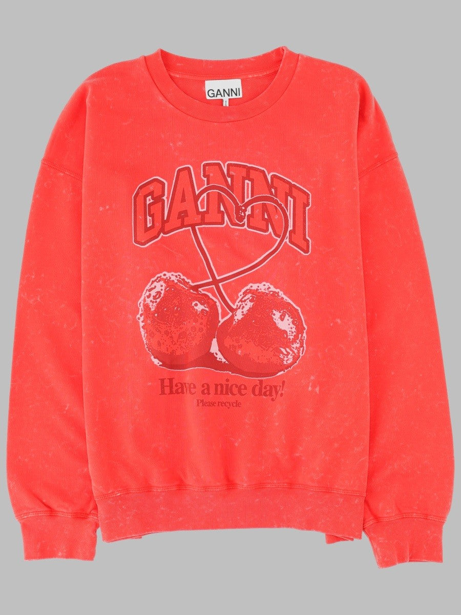 GANNI - Woman - Red - Sweatshirt