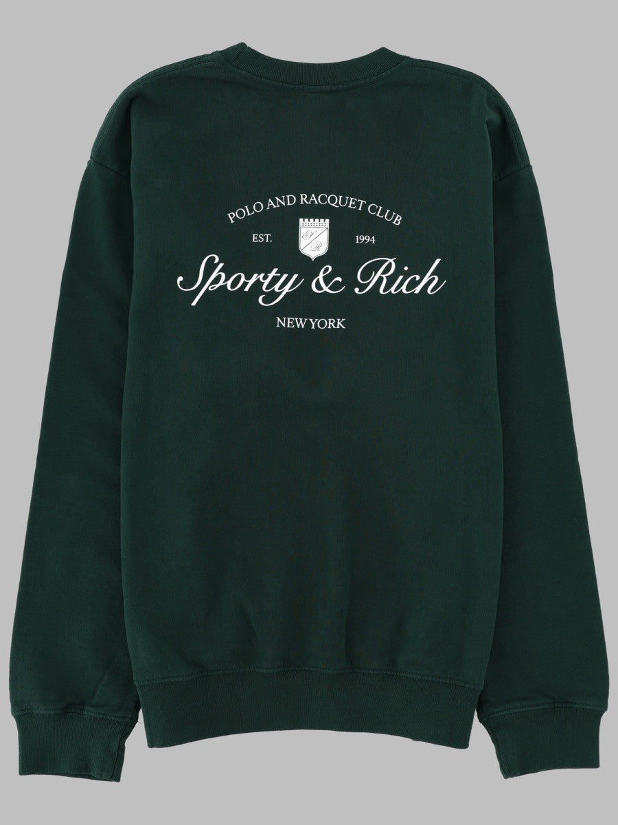 SPORTY&RICH - Unisex - Green - Sweatshirt