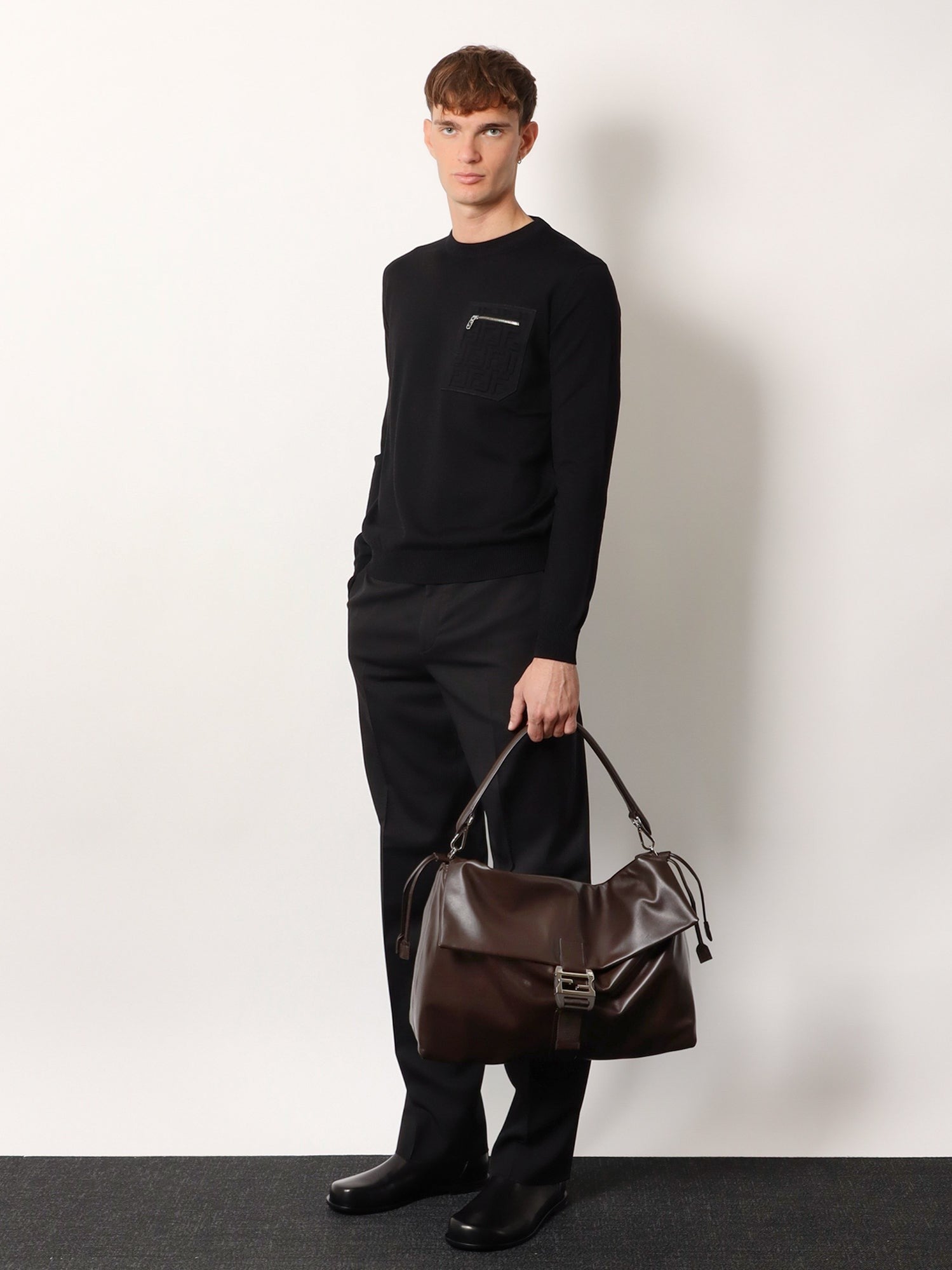 Fendi - Man - Brown - Crossbody Bag
