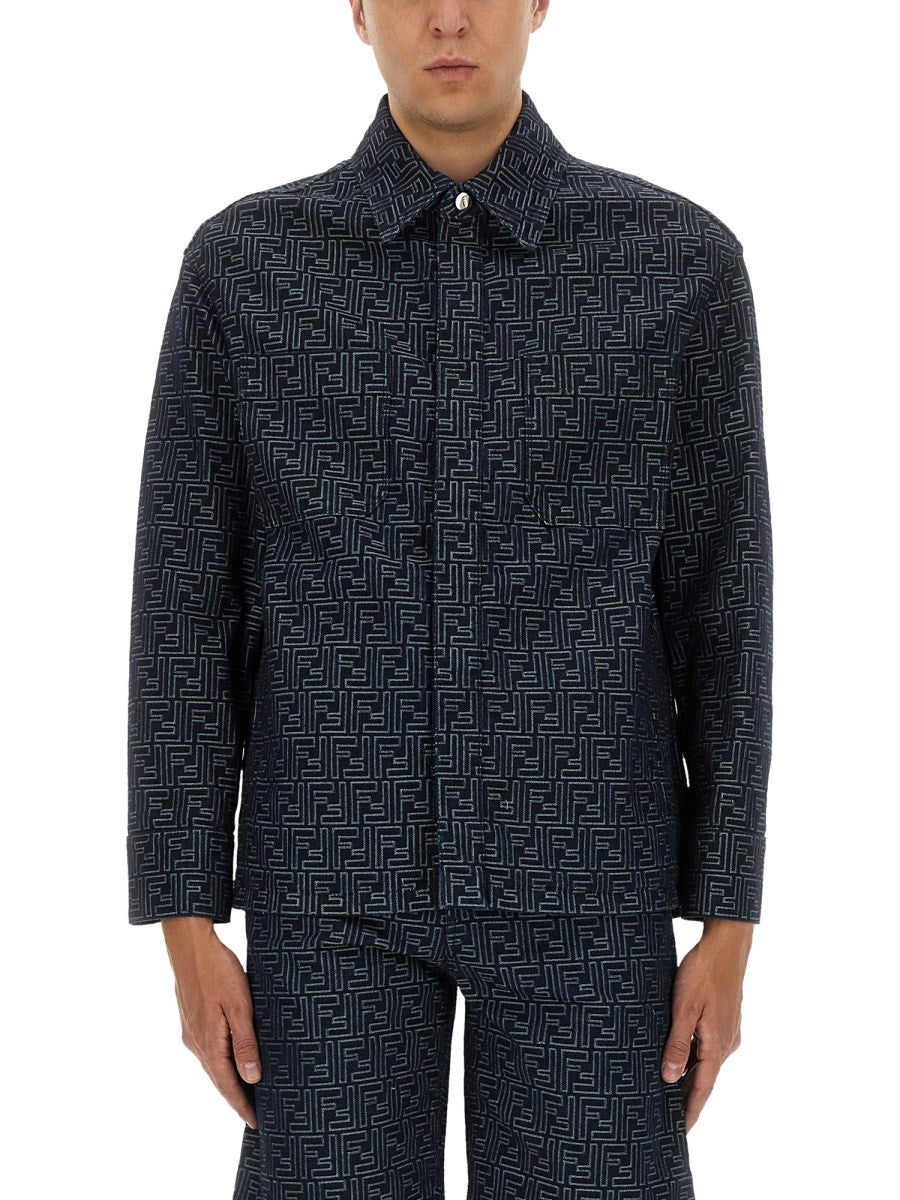 Fendi - Man - Blue - Shirt