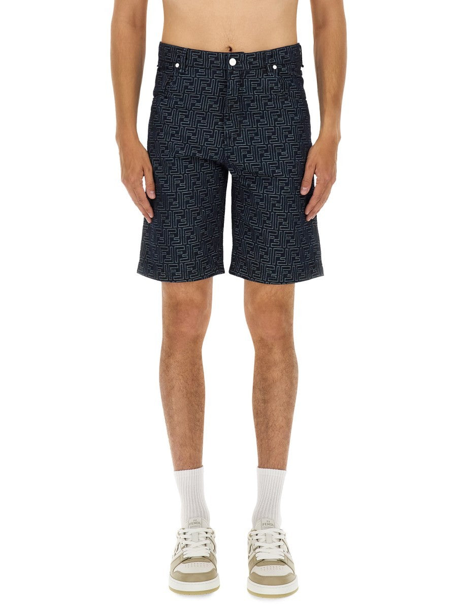Fendi - Man - Blue - Shorts