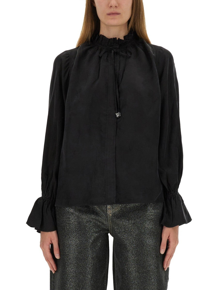 GANNI - Woman - Black - Shirt