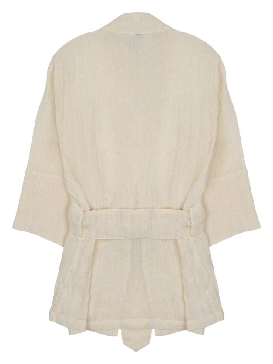 120% LINO - Woman - White - Jacket
