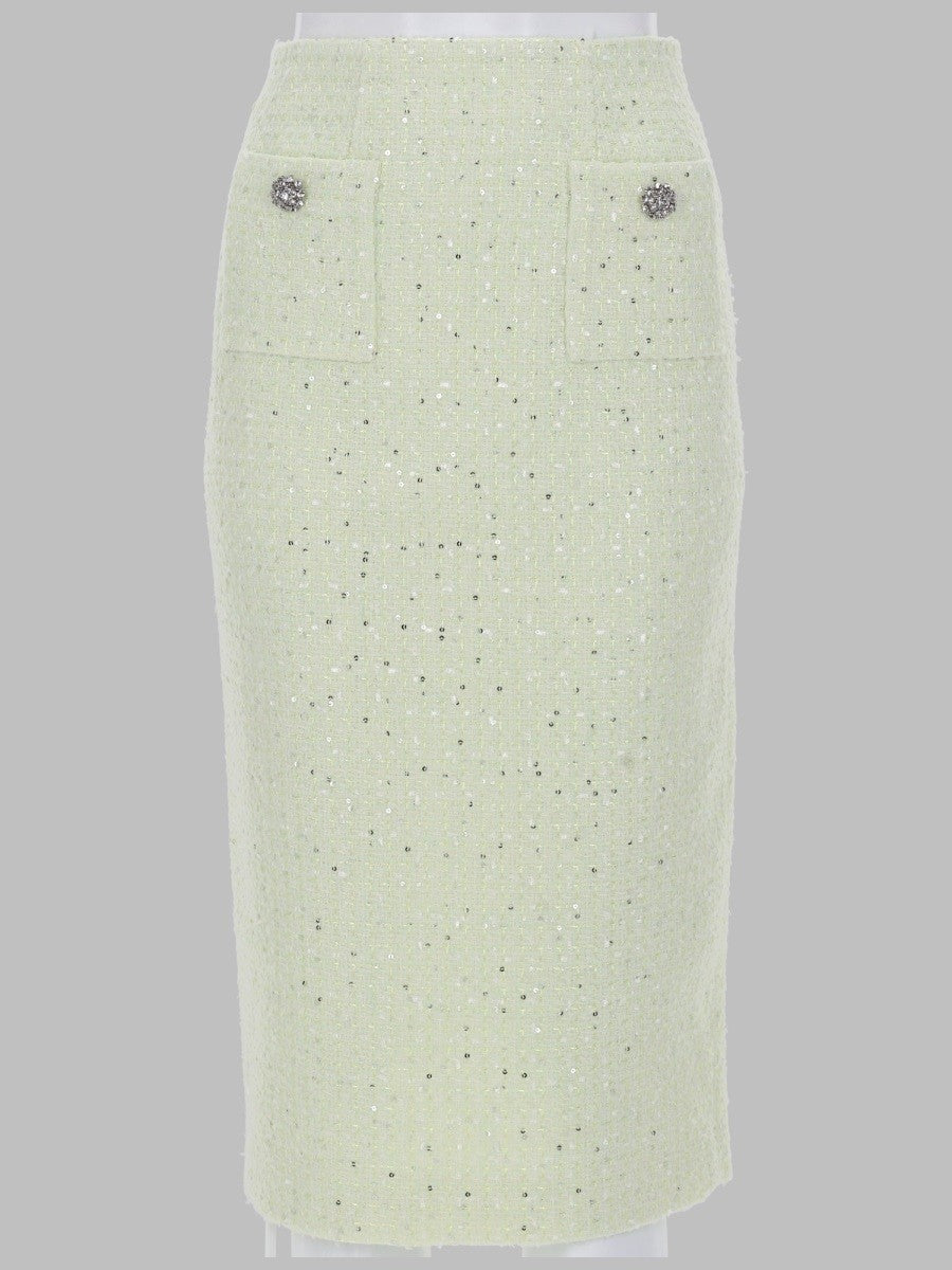 SELF-PORTRAIT - Woman - Green - Skirt