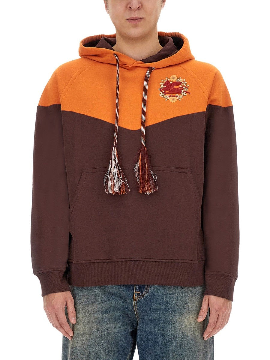 Etro - Man - Orange - Sweatshirt