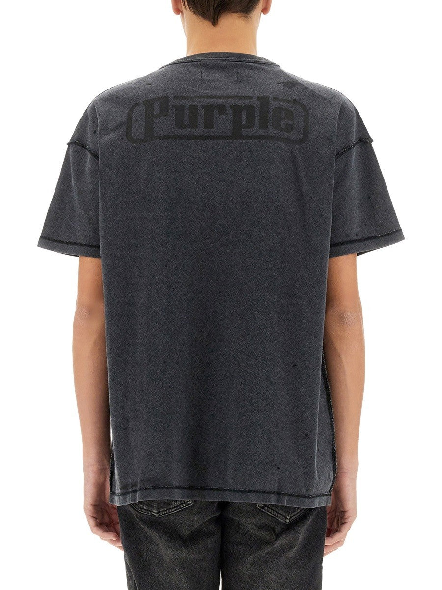 PURPLE BRAND - Férfi - Fekete - Póló