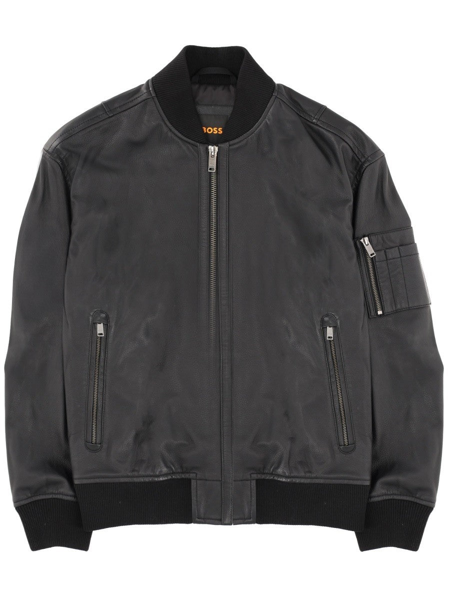 Boss - Man - Black - Leather Jacket