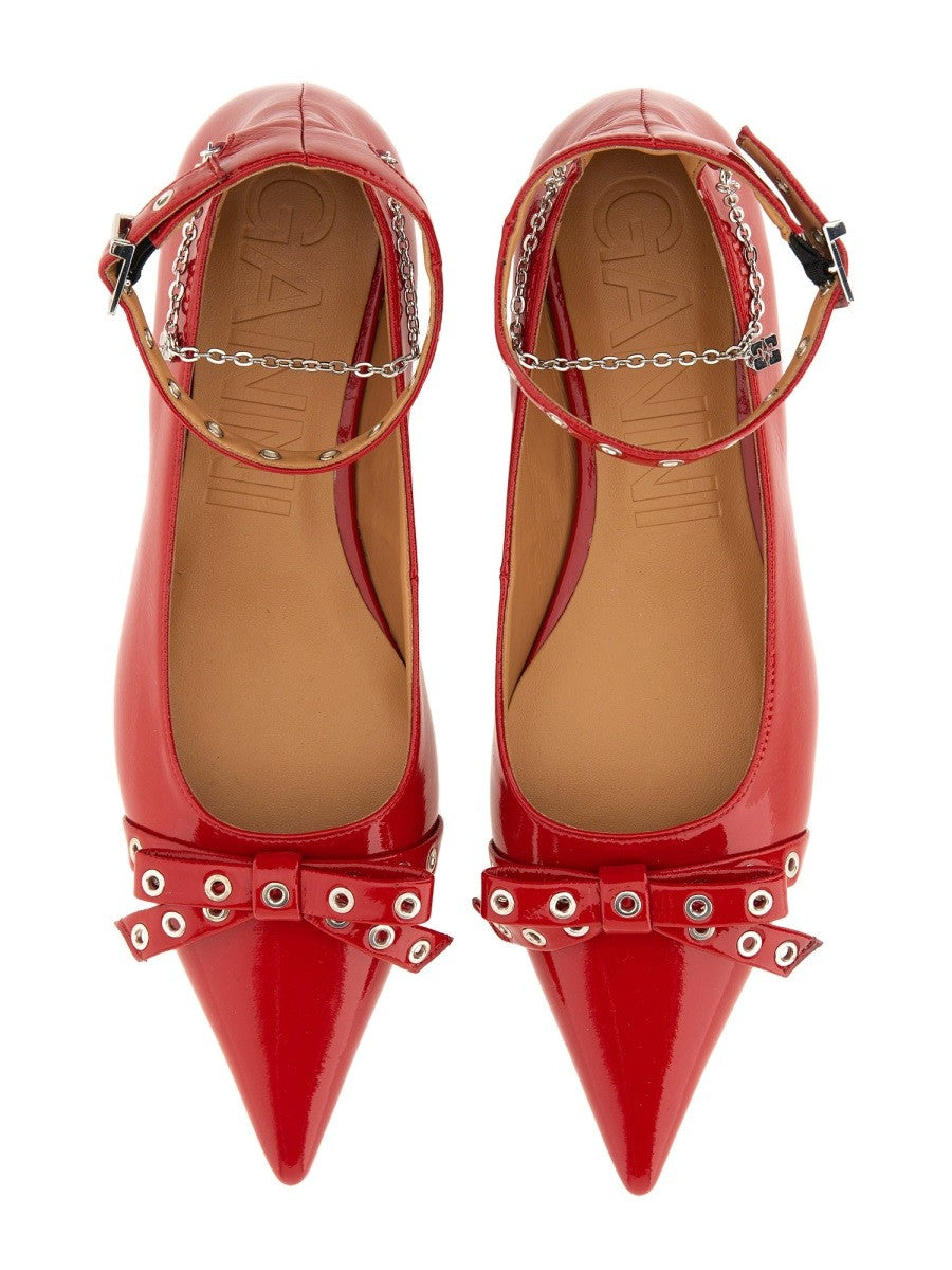 GANNI - Woman - Red - Flat