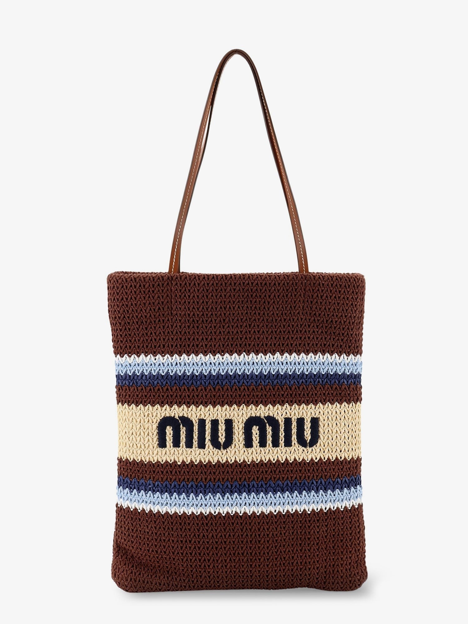 Miu Miu - Woman - Brown - Shopping Bag