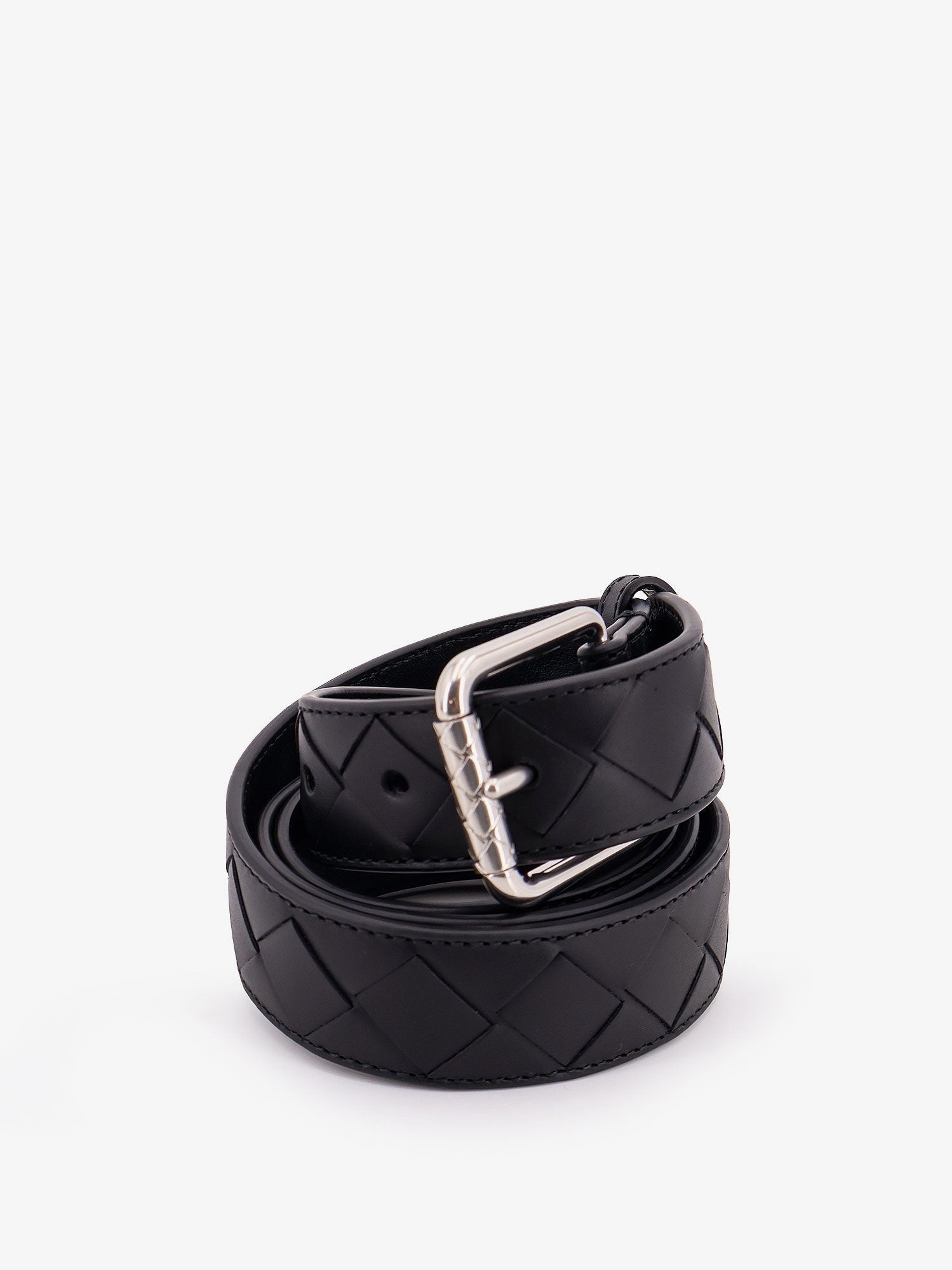 Bottega Veneta - Man - Black-Silver - Belt