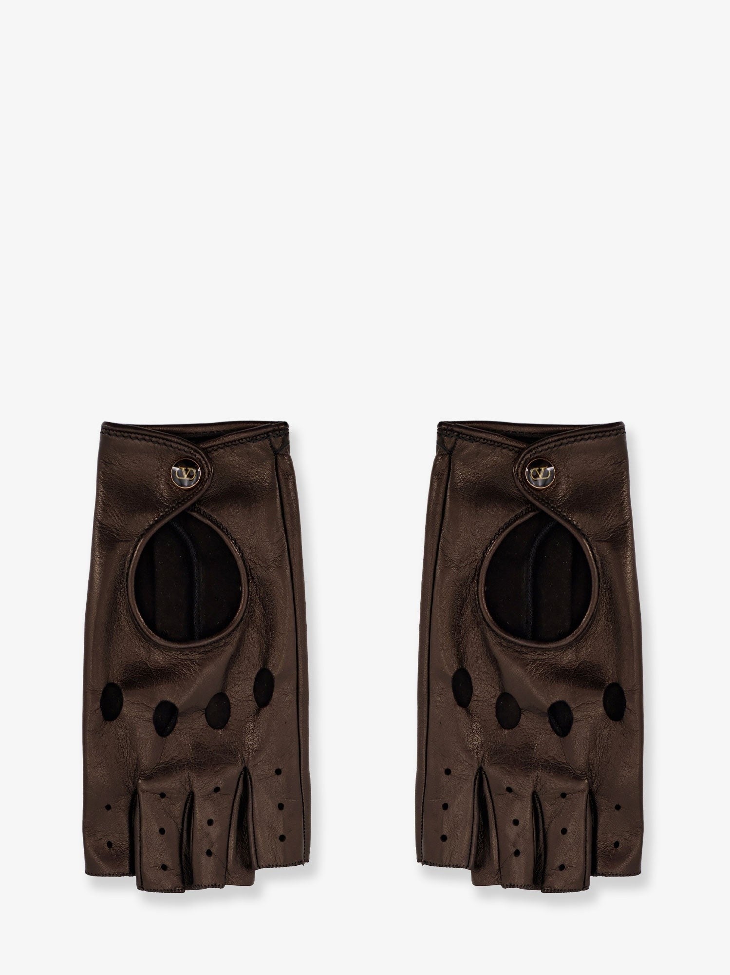 Valentino Garavani - Woman - Nero/Oro - Gloves