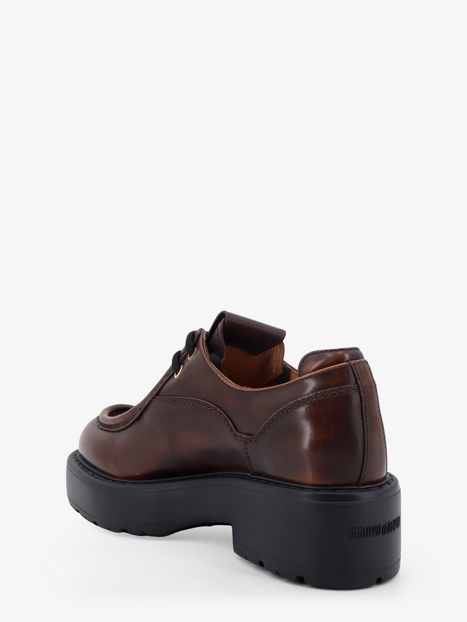 Miu Miu - Woman - Brown - Lace-Up