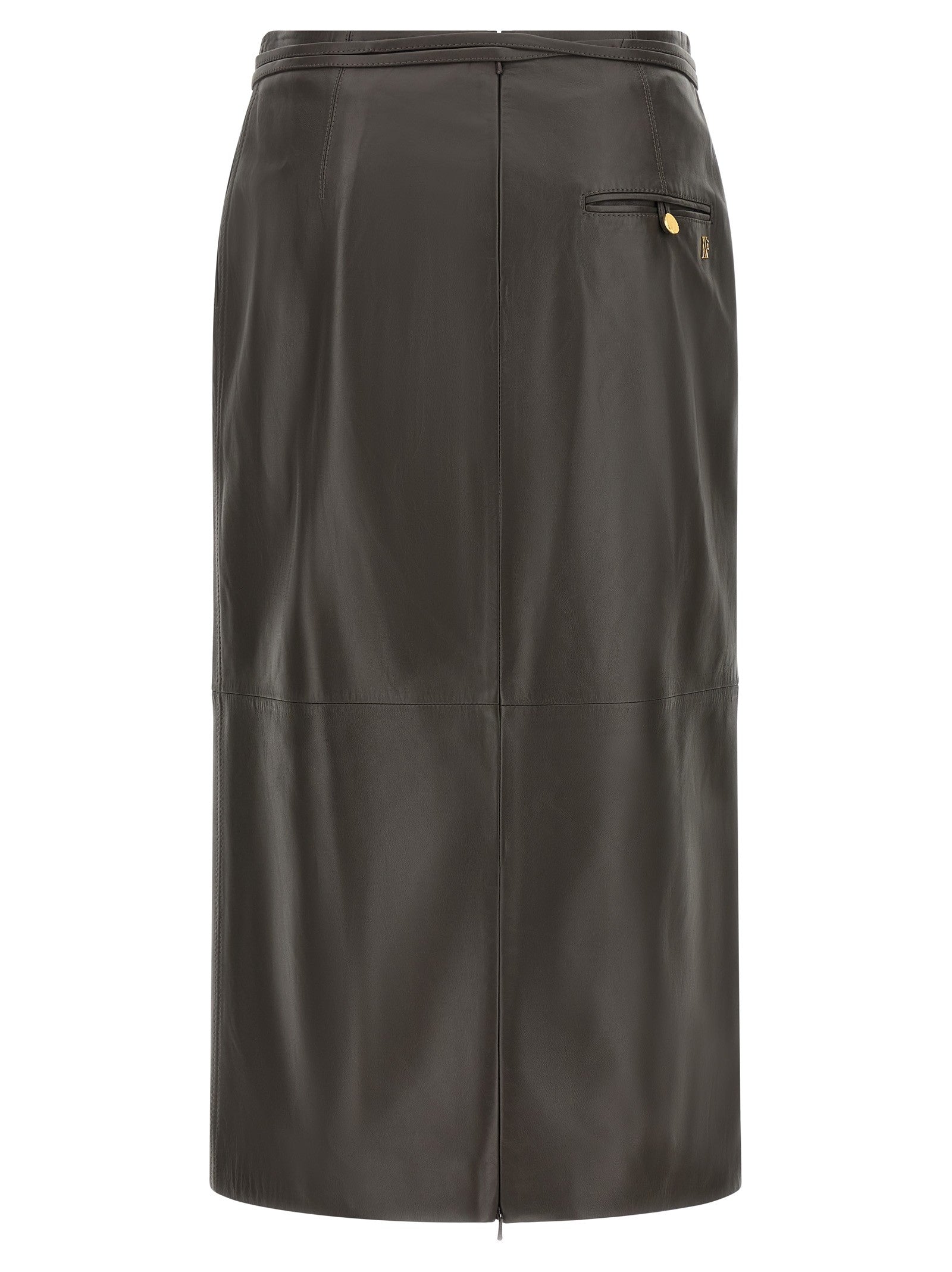 alberta ferretti - nan - Brown - Skirt
