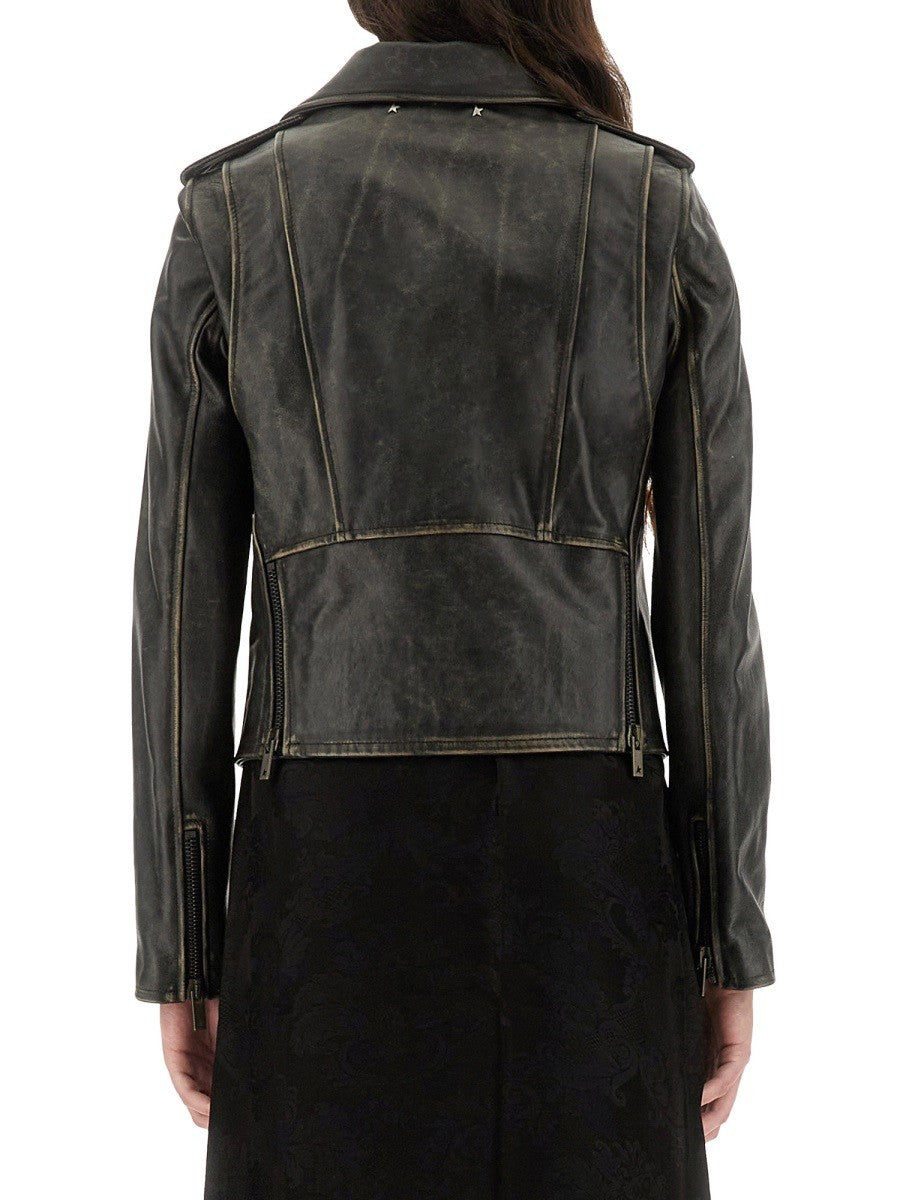 Golden Goose - Woman - Black - Leather Jacket
