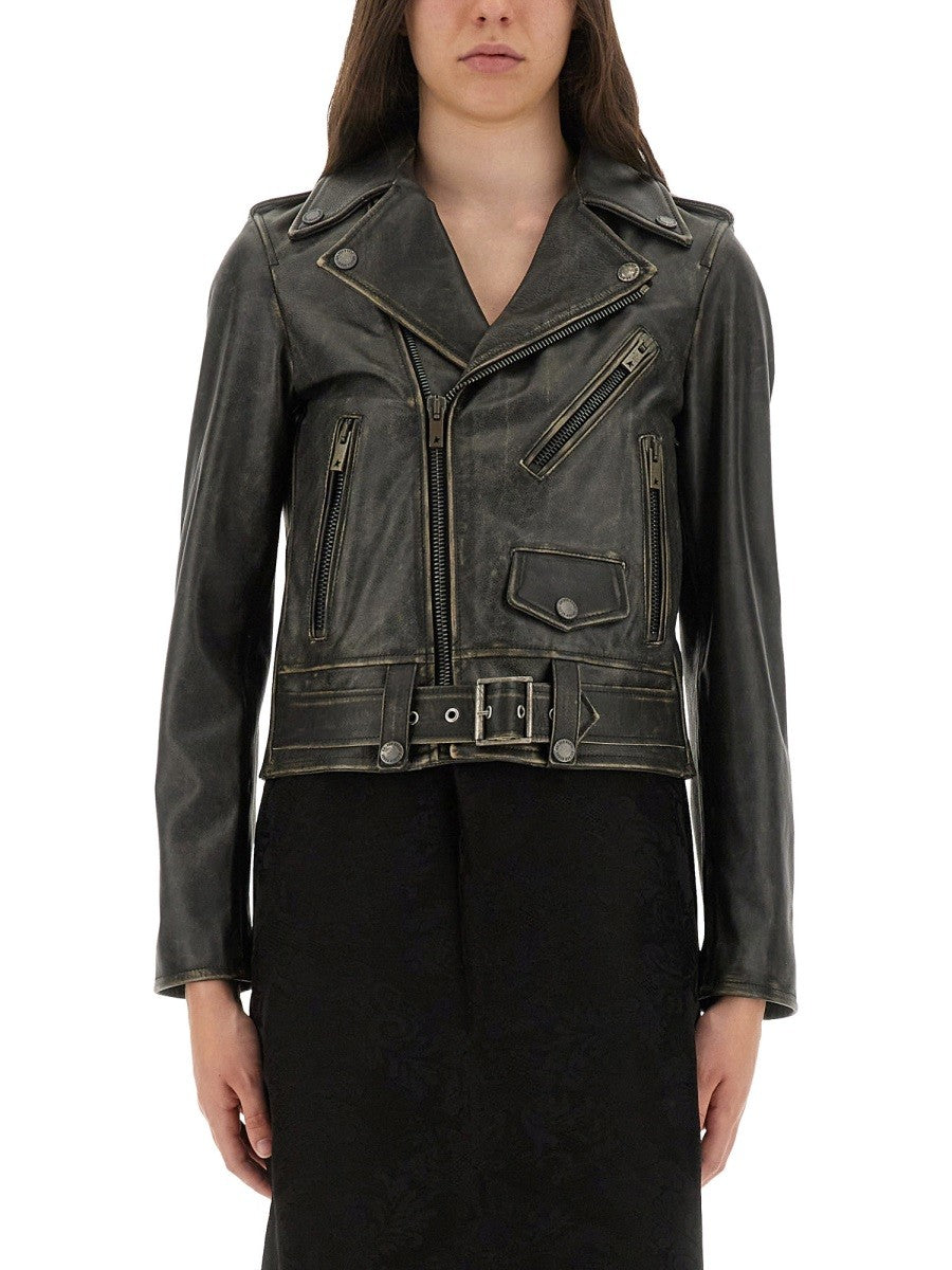 Golden Goose - Woman - Black - Leather Jacket