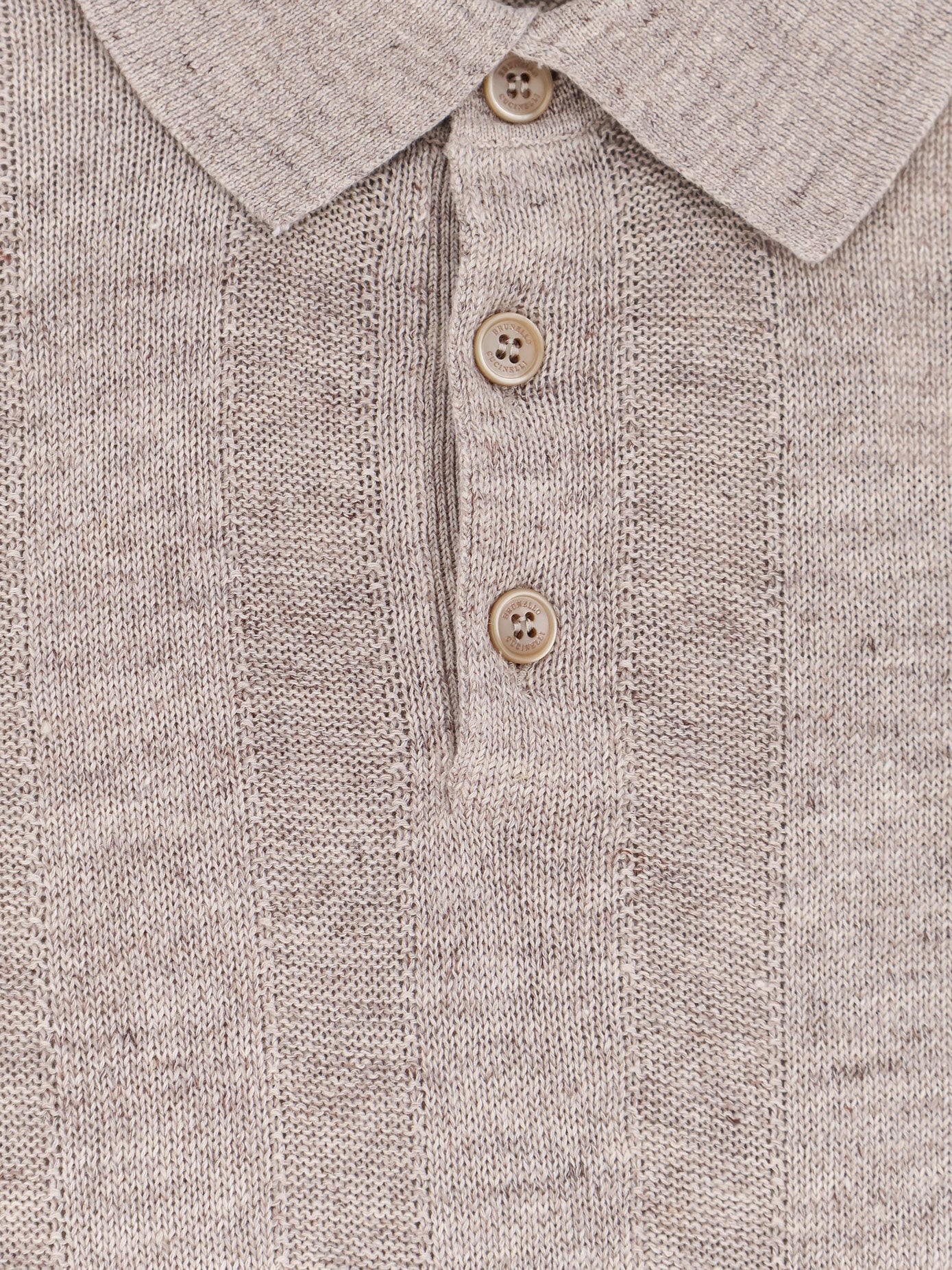Brunello Cucinelli - Man - Beige - Polo Shirt