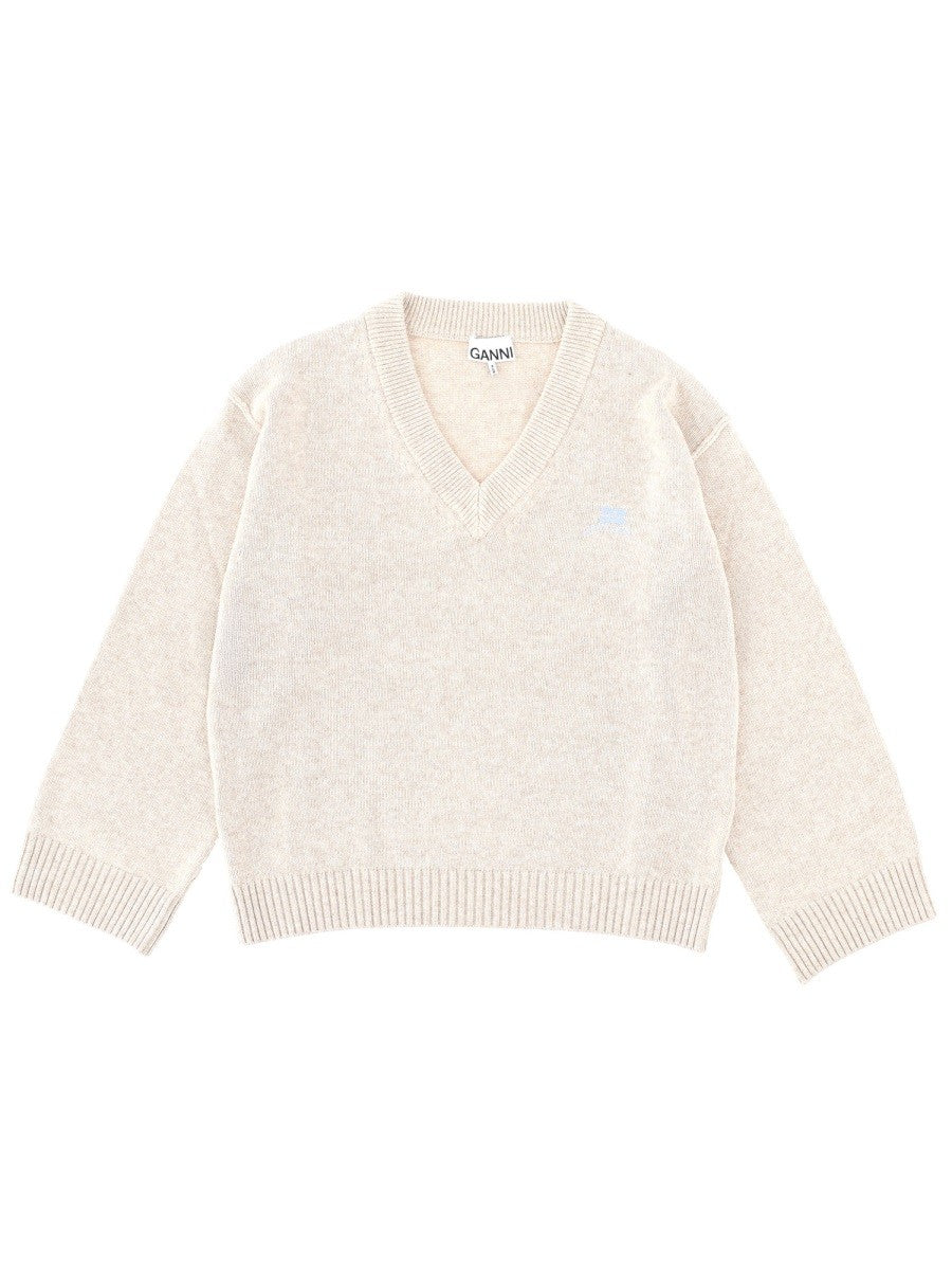 GANNI - Woman - Beige - Sweater