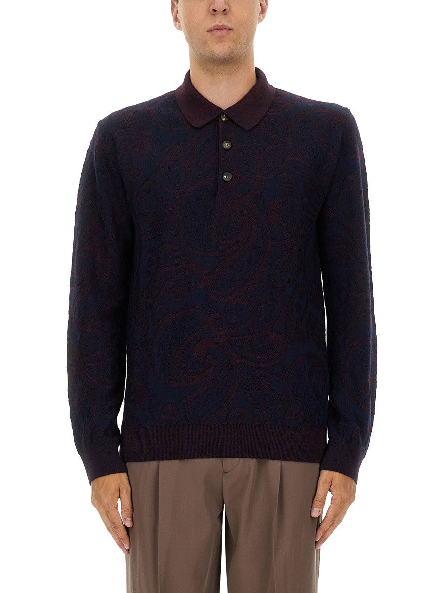 Etro - Man - Blue - Polo Shirt