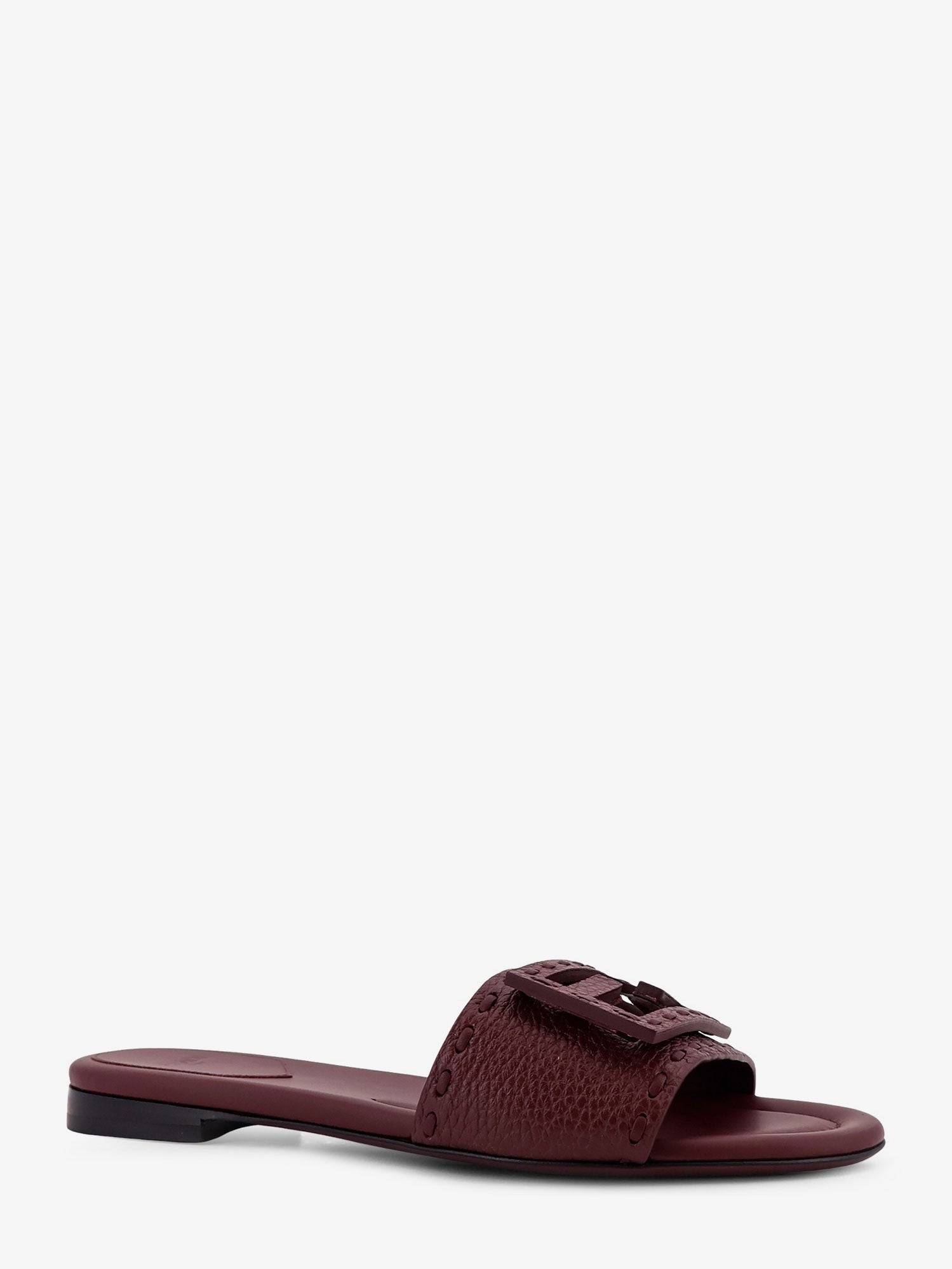 Fendi - Woman - Bordeaux Bordea Bord - Flat Sandal
