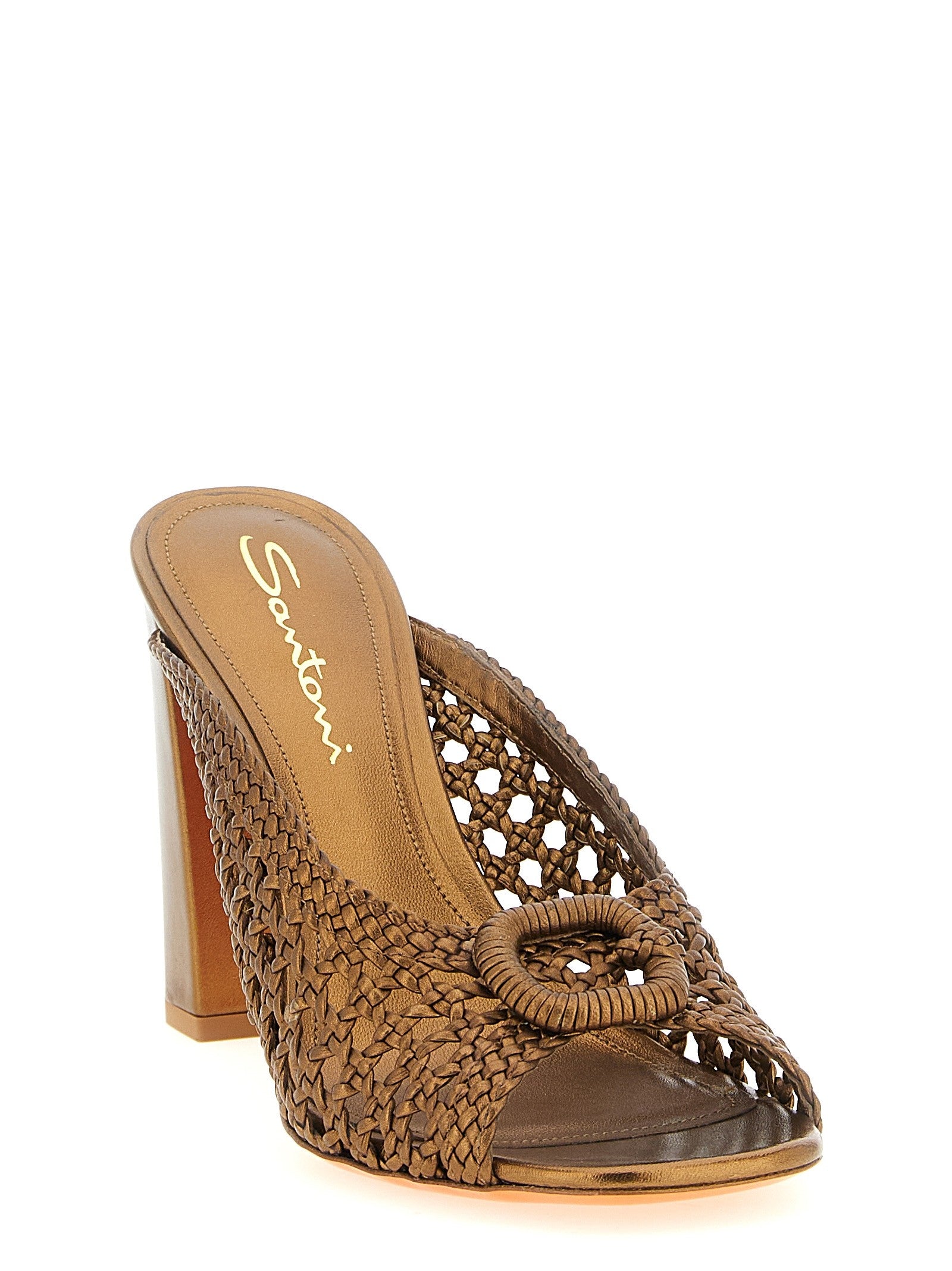 SANTONI - szandál - aranyban