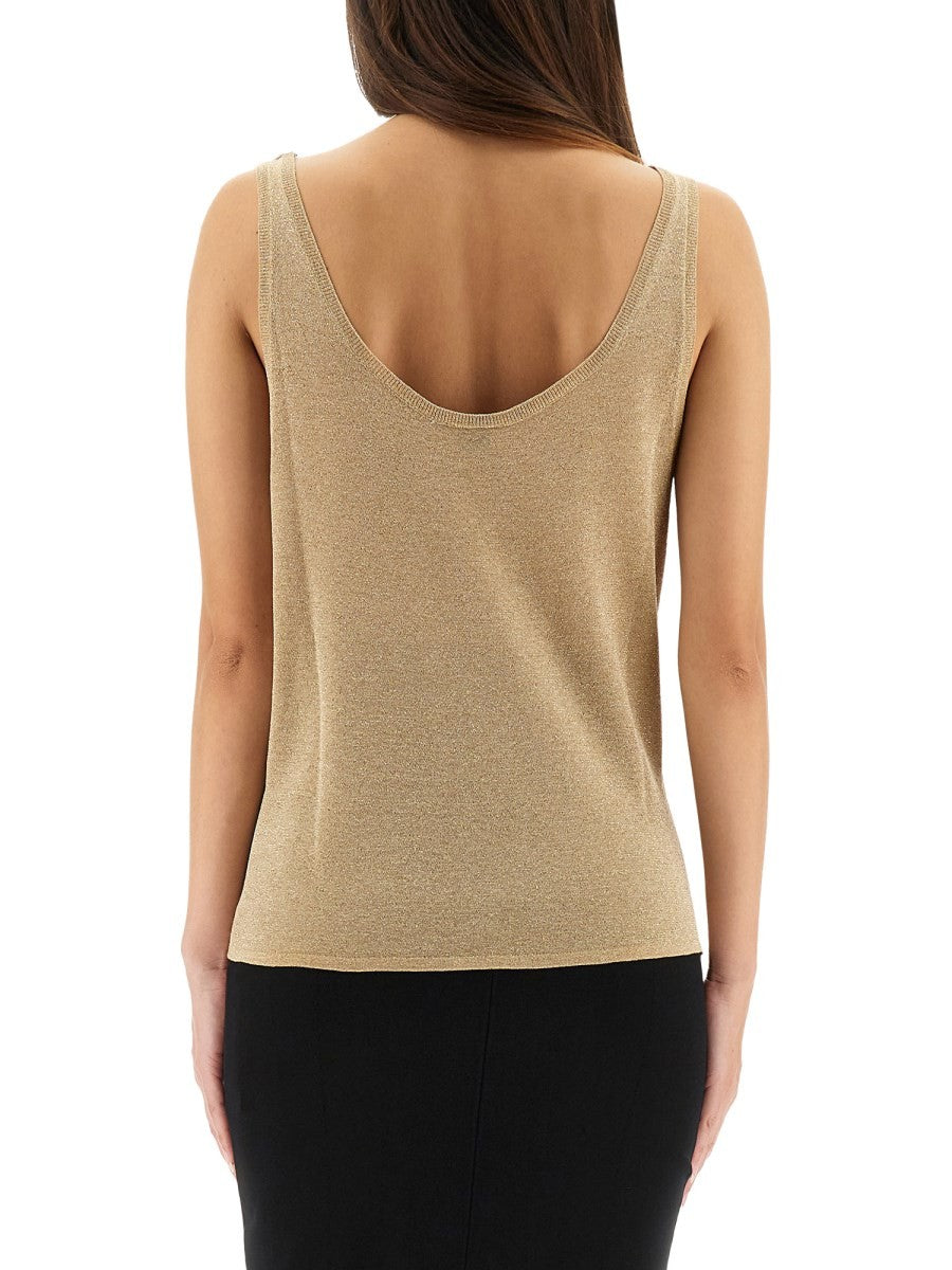 Saint Laurent - Woman - Gold - Top