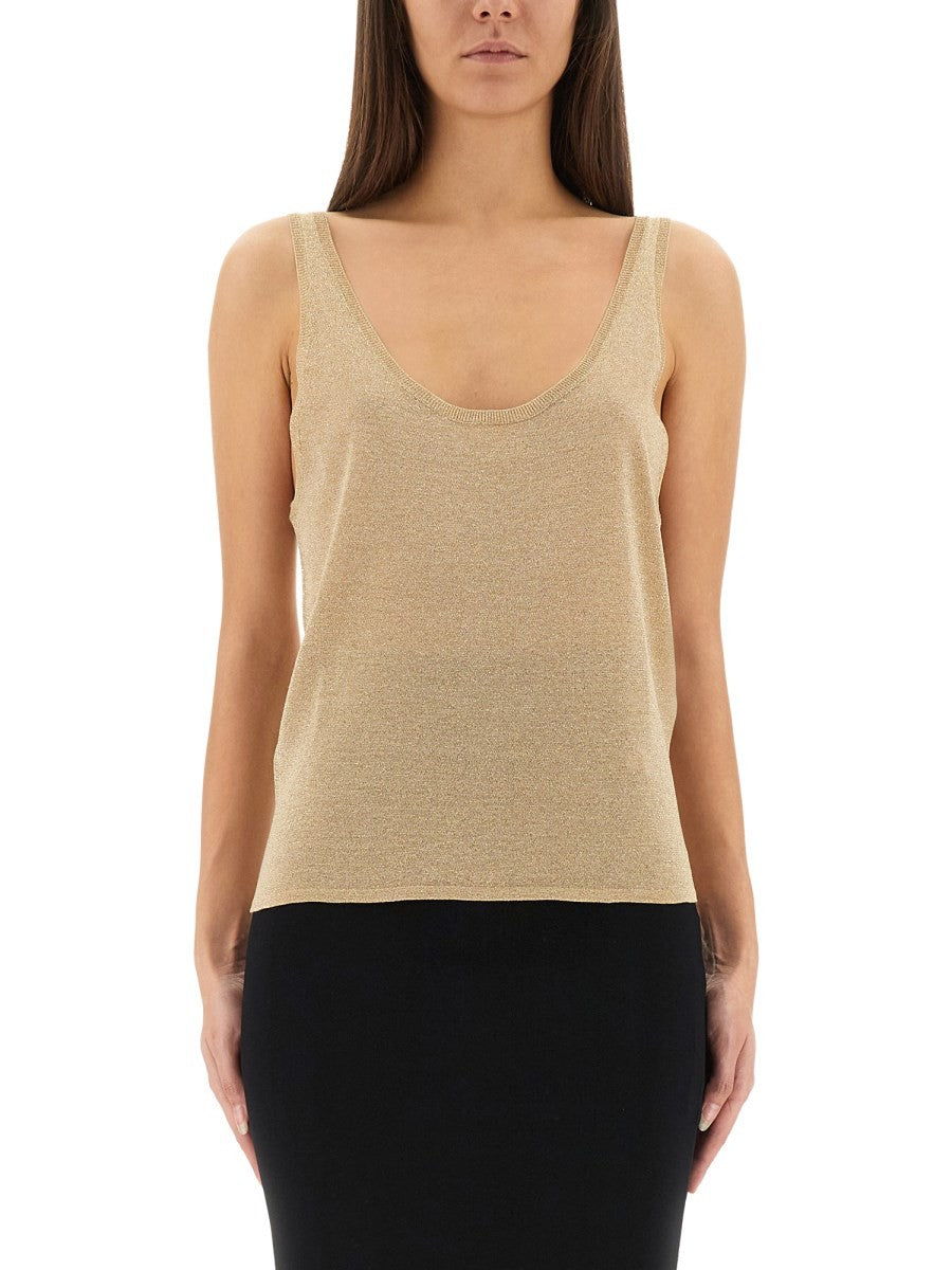 Saint Laurent - Woman - Gold - Top