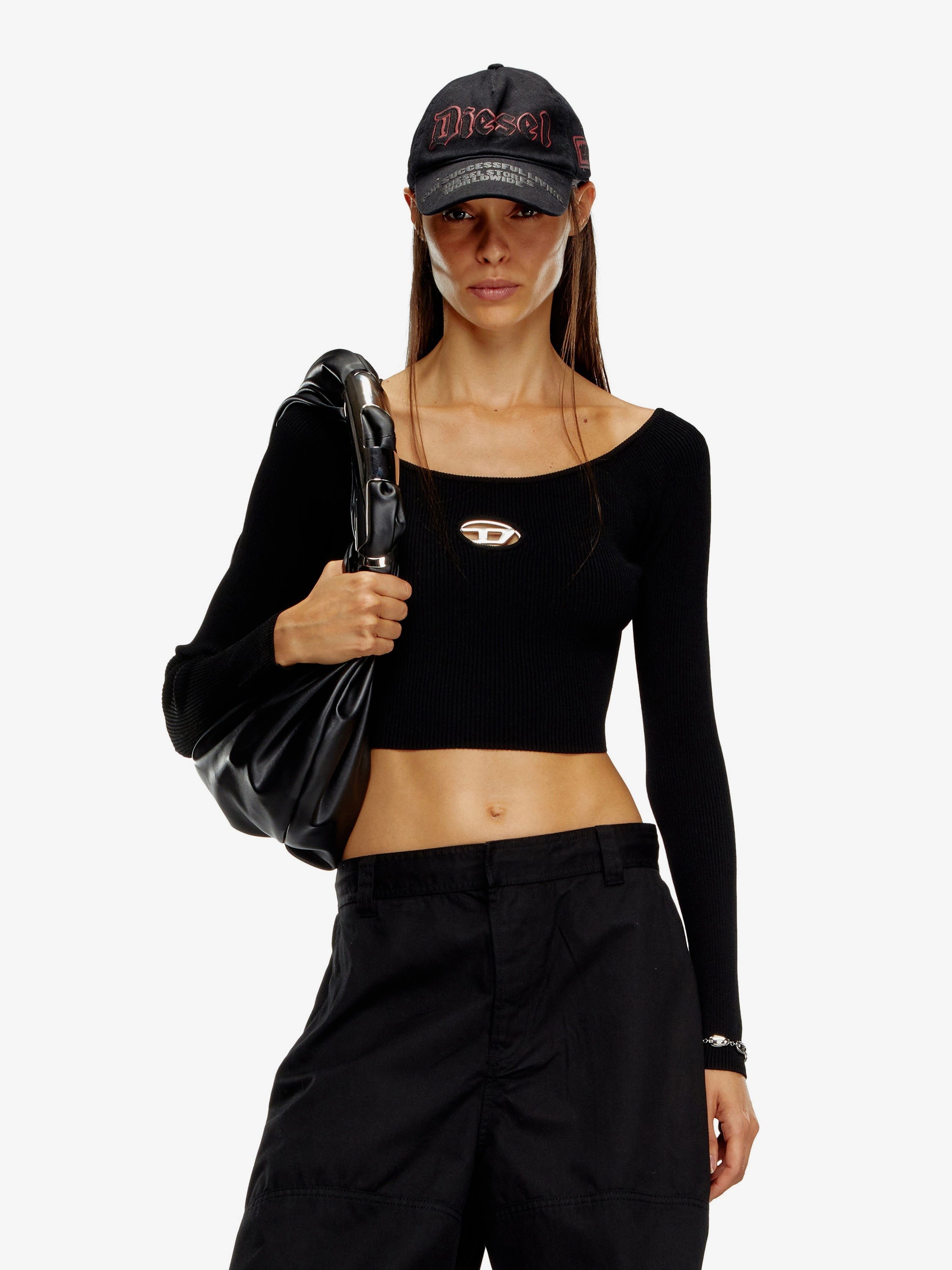 Diesel - Woman - Black - Knit Sweater