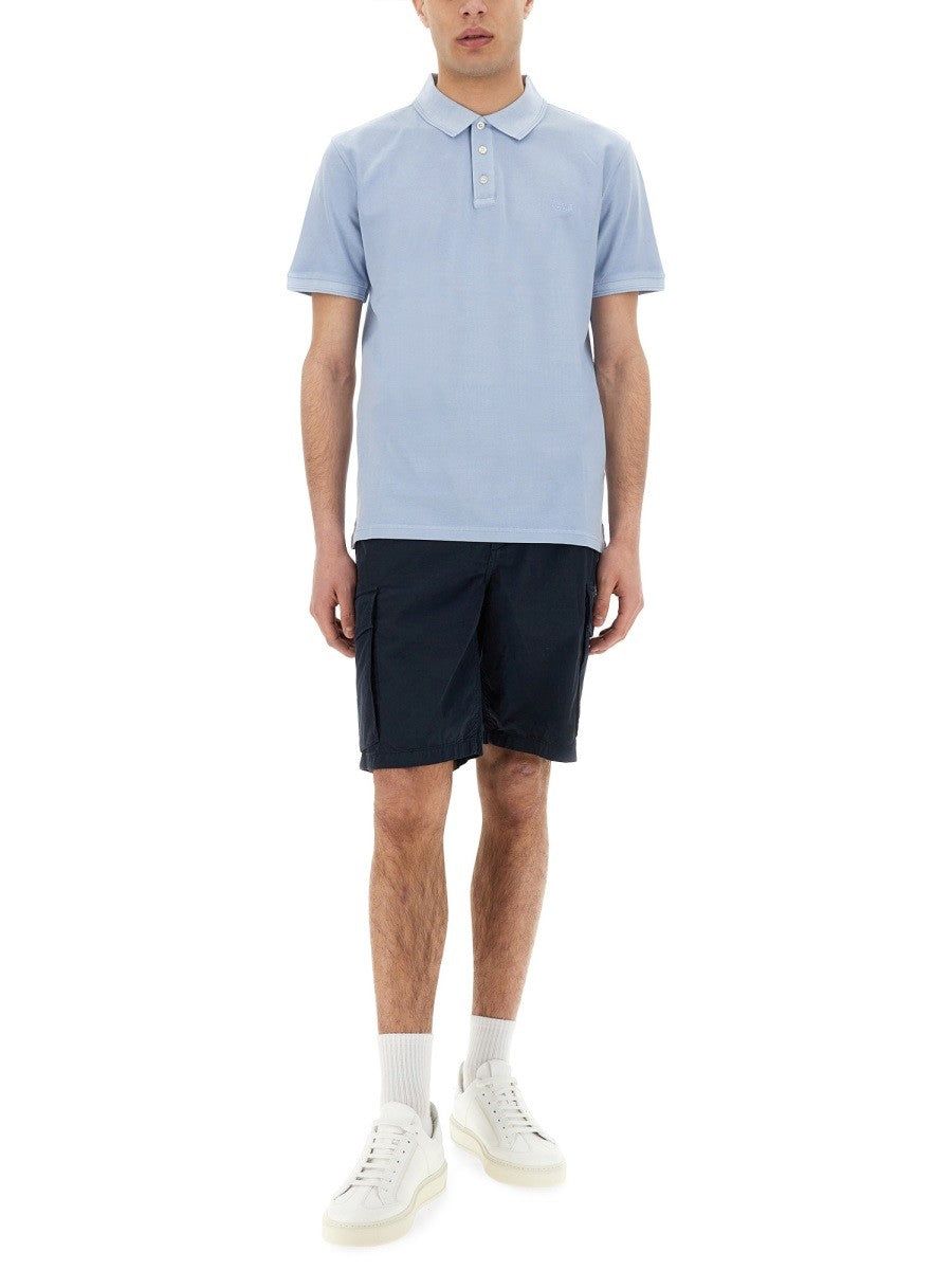 Woolrich - Man - Blue - Polo Shirts