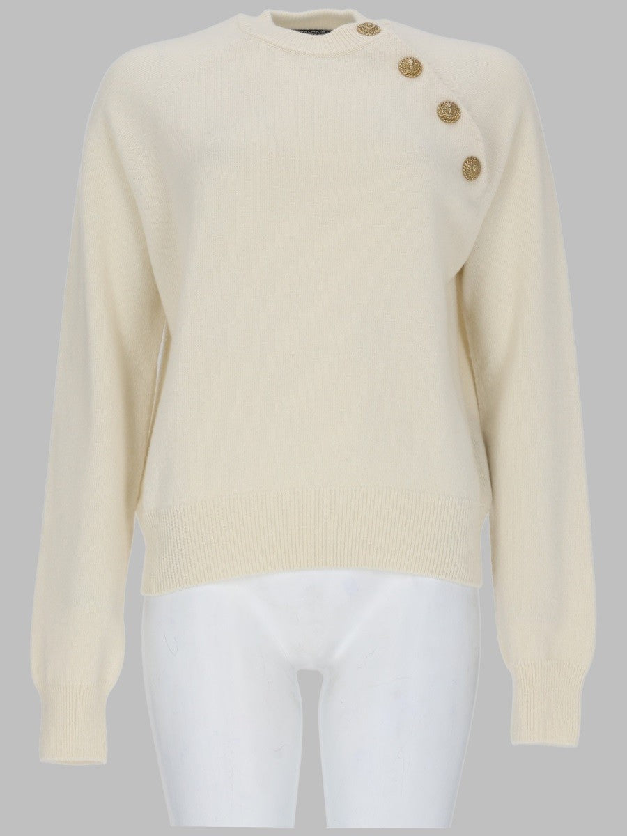 Balmain - Woman - Beige - Sweater