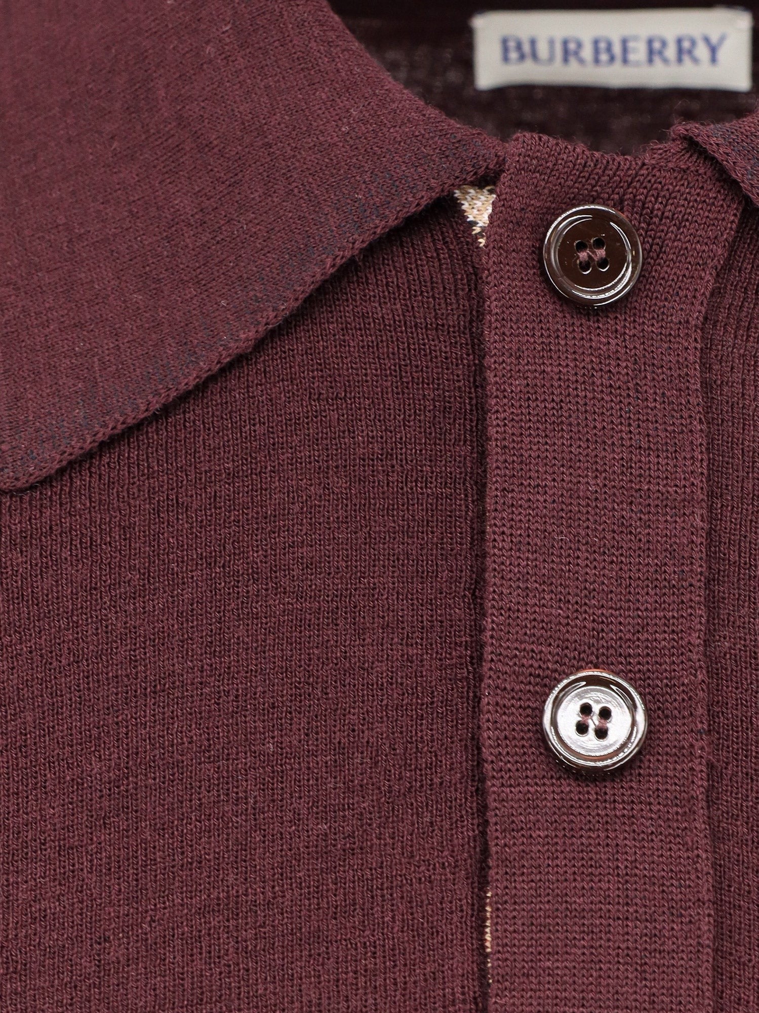 Burberry - Férfi - Mahagóni vörös - Kötött pulóver