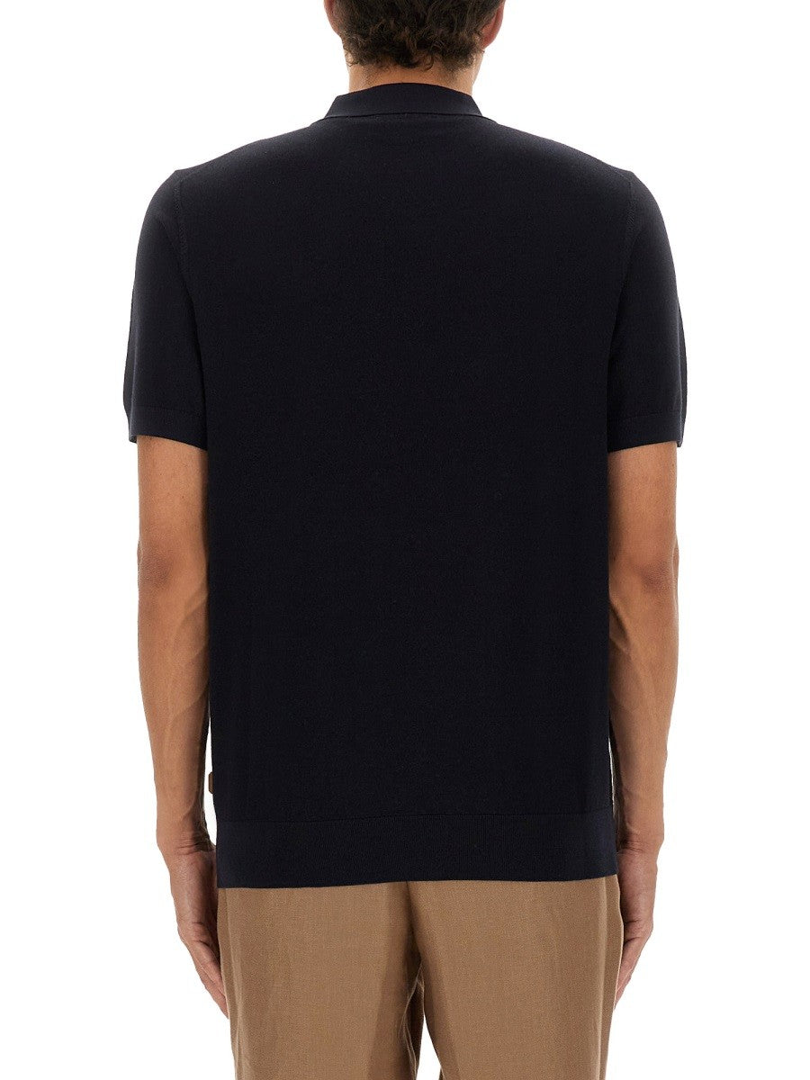 BOSS CAMEL - Man - Blue - Polo Shirts