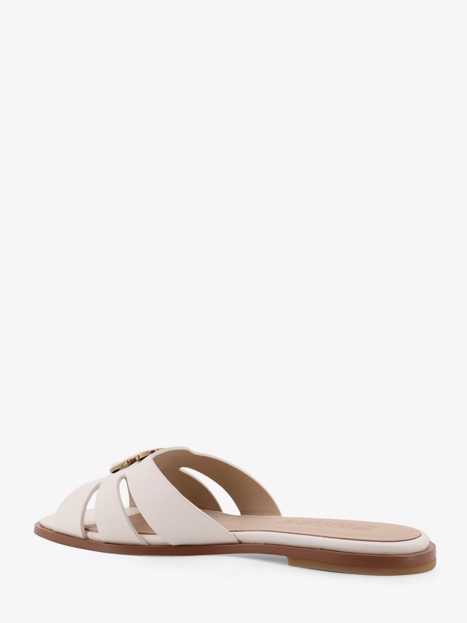 Pinko - Woman - White - Flat Sandal