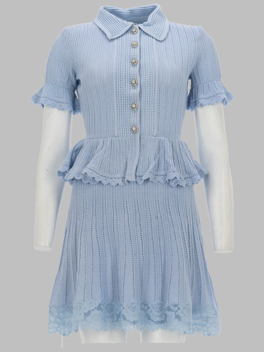SELF-PORTRAIT - Woman - Blue - Dress