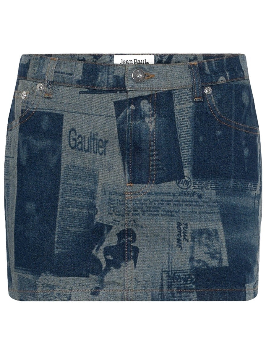JEAN PAUL GAULTIER - Woman - Blue - Skirt