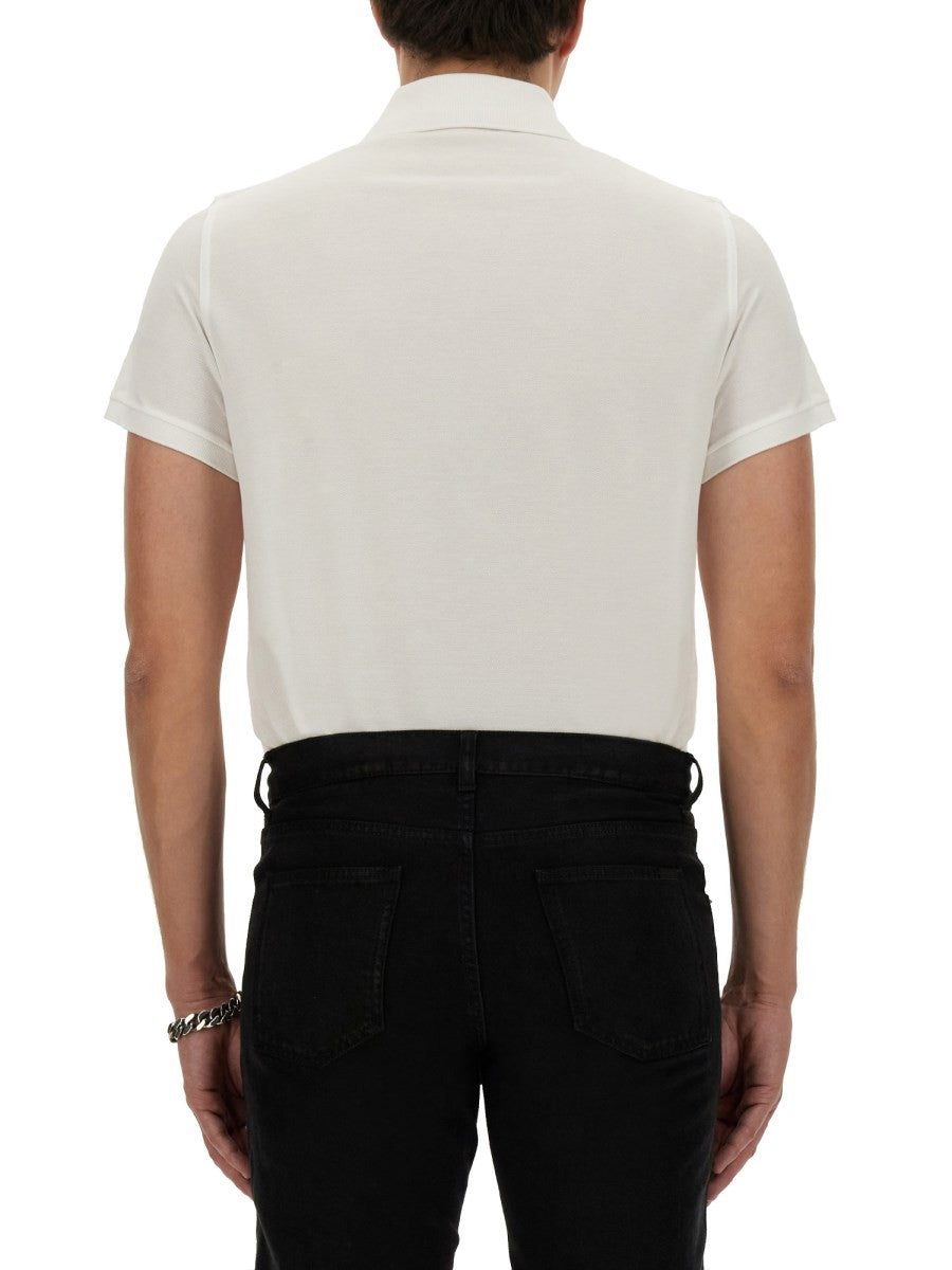 Saint Laurent - Férfi - Fehér - Pólóing