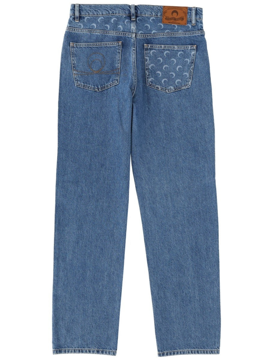 MARINE SERRE - Man - Blue - Jeans