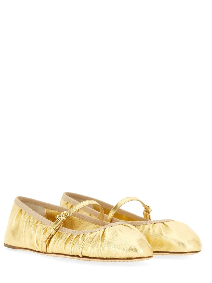 Dolce & Gabbana - Woman - Gold - Flat