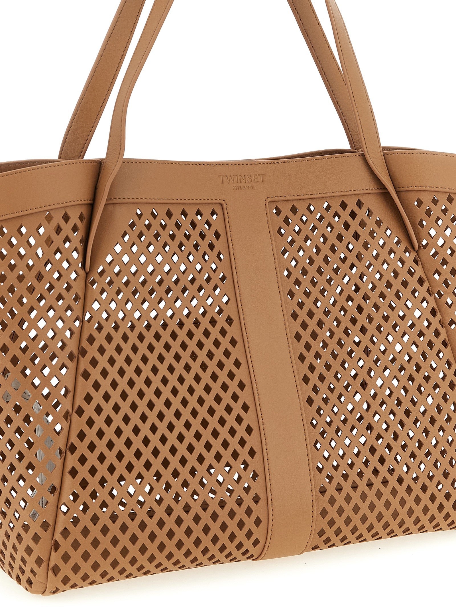 TWIN SET - nan - Brown - Tote bag