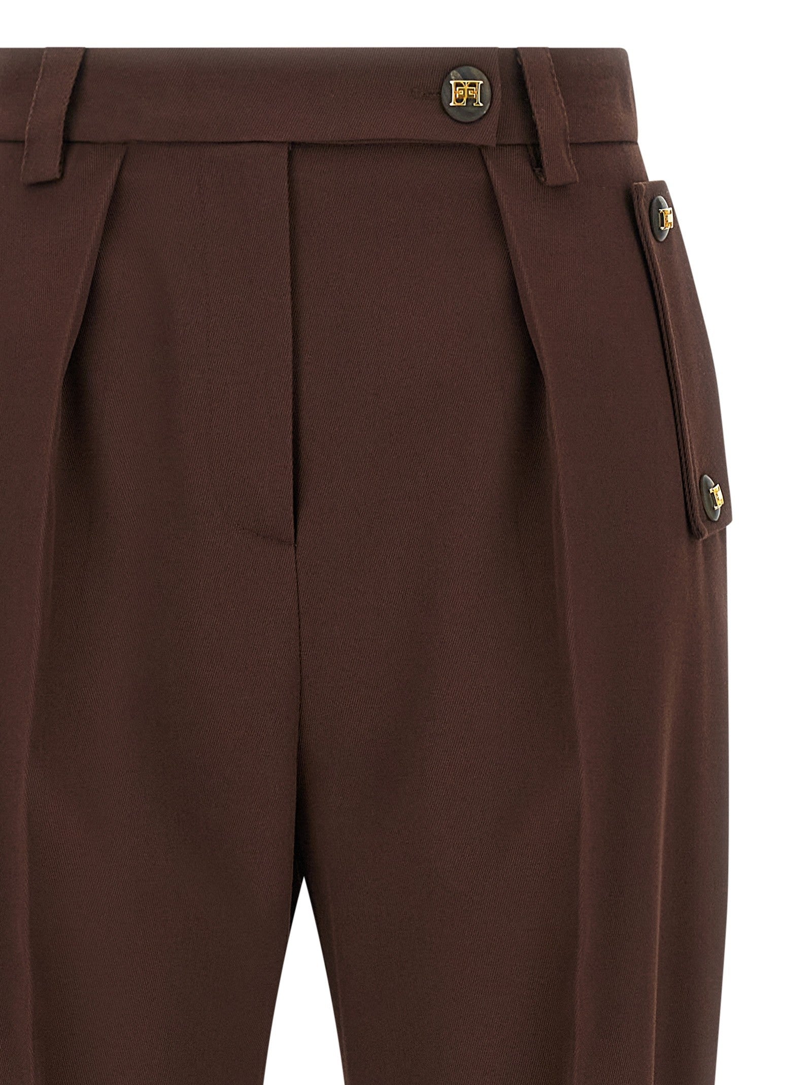 Elisabetta Franchi - nan - Brown - Pants