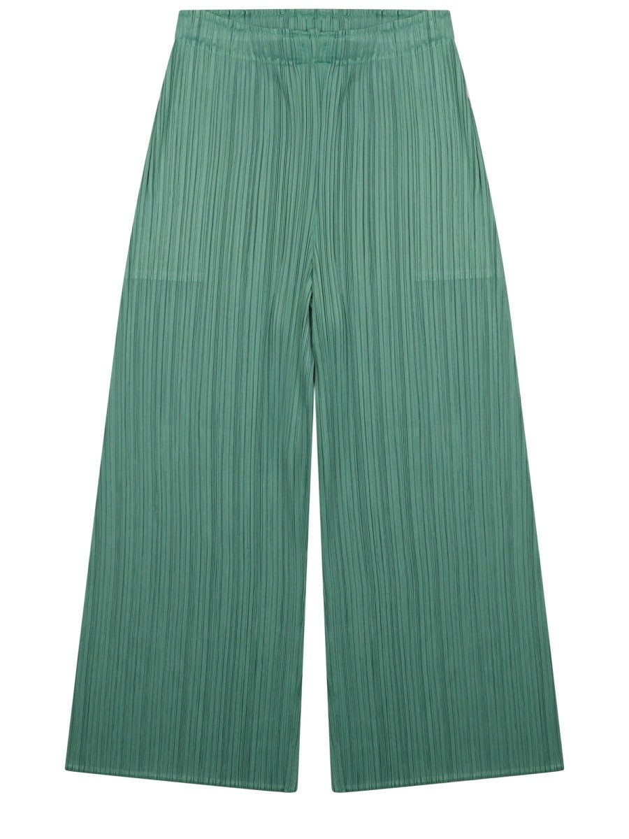 PLEATS PLEASE ISSEY MIYAKE - Woman - Green - Pants