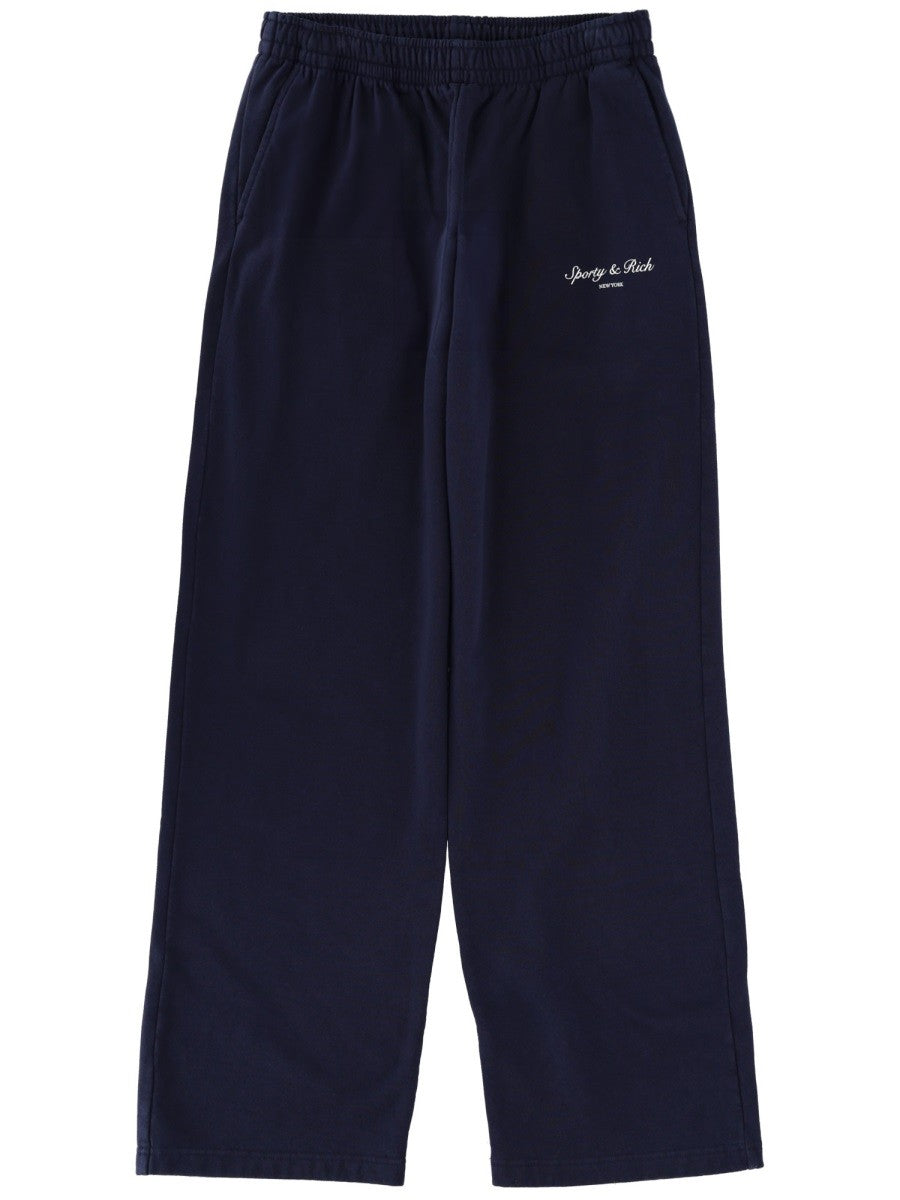 SPORTY&RICH - Unisex - Blue - Pants