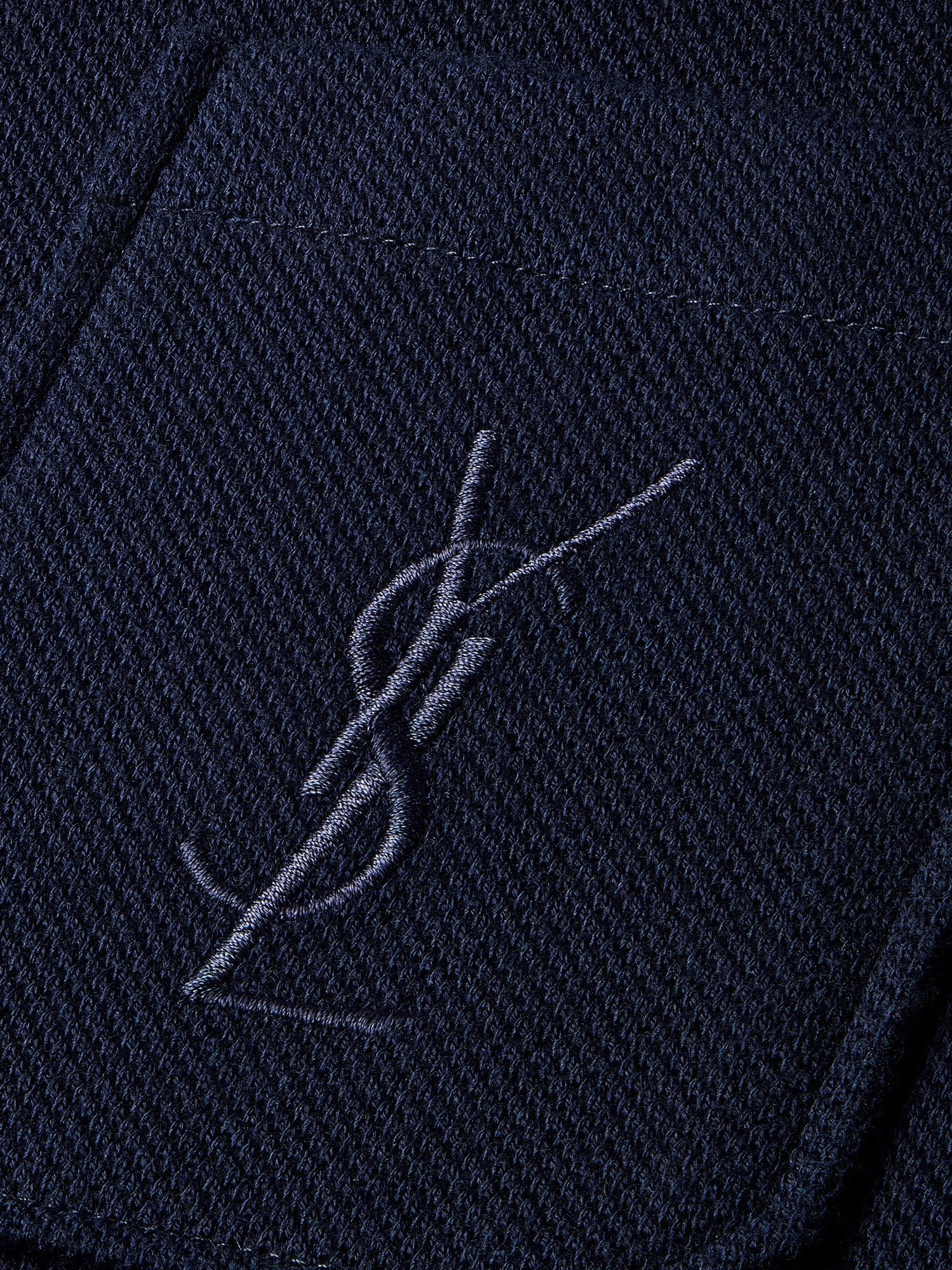 Saint Laurent - Man - Blue - Polo Shirt
