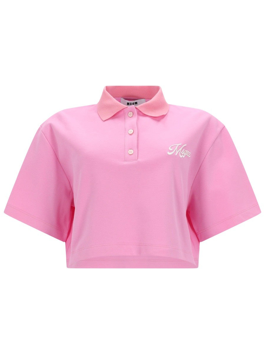 msgm - Woman - Black - Polo Shirt
