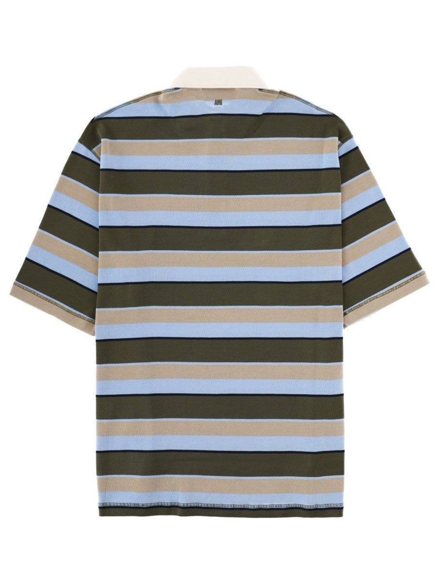 AMI PARIS - Man - Blue - Polo Shirt
