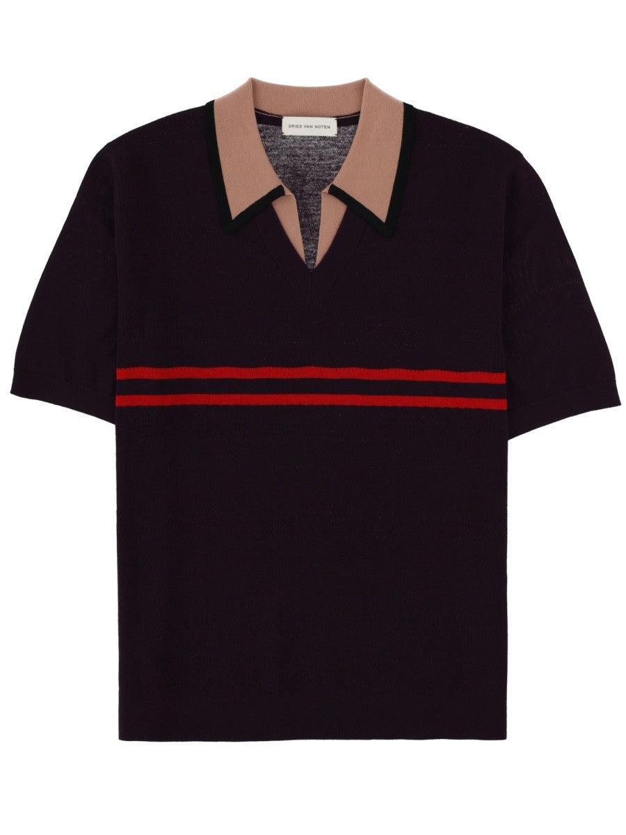 Dries Van Noten - Férfi - Lila - Pólóing
