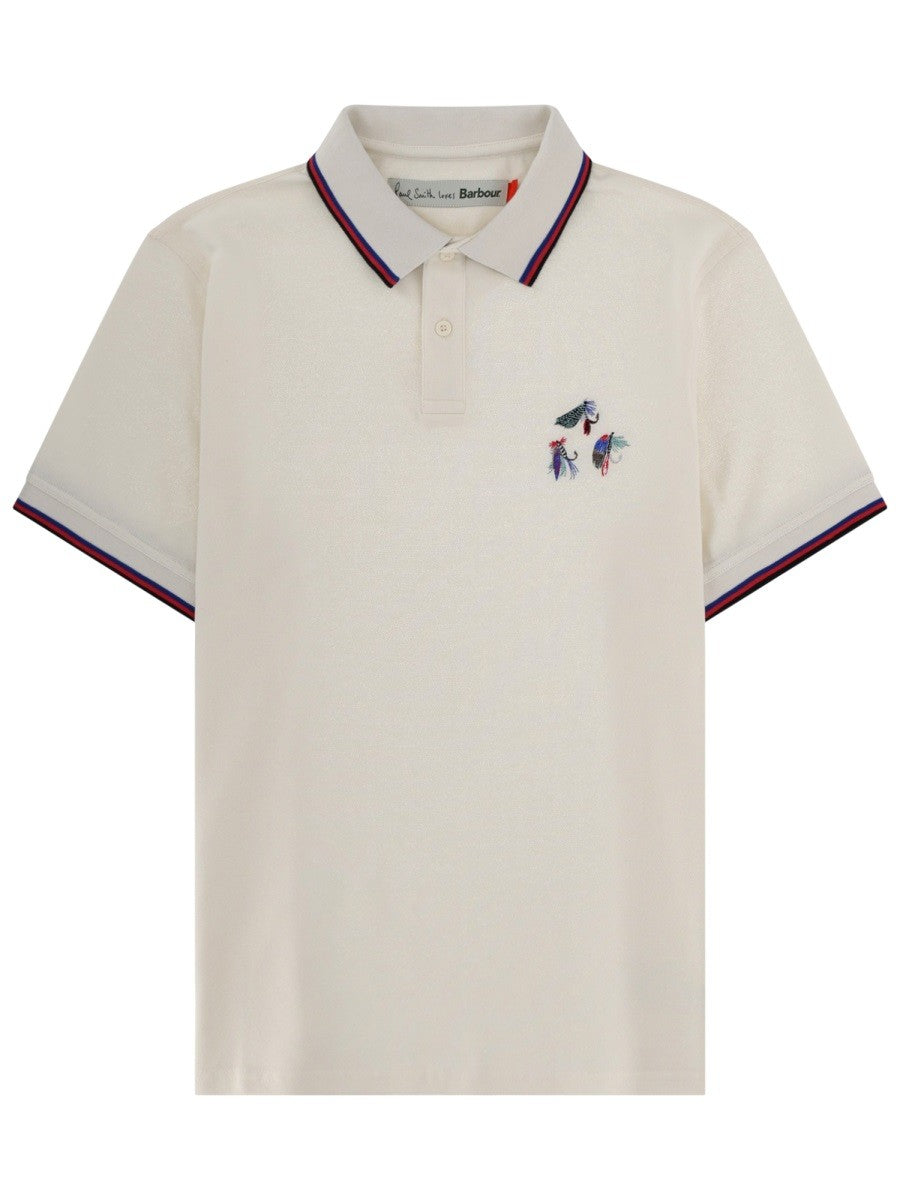 BARBOUR X PAUL SMITH - Man - White - Polo Shirt